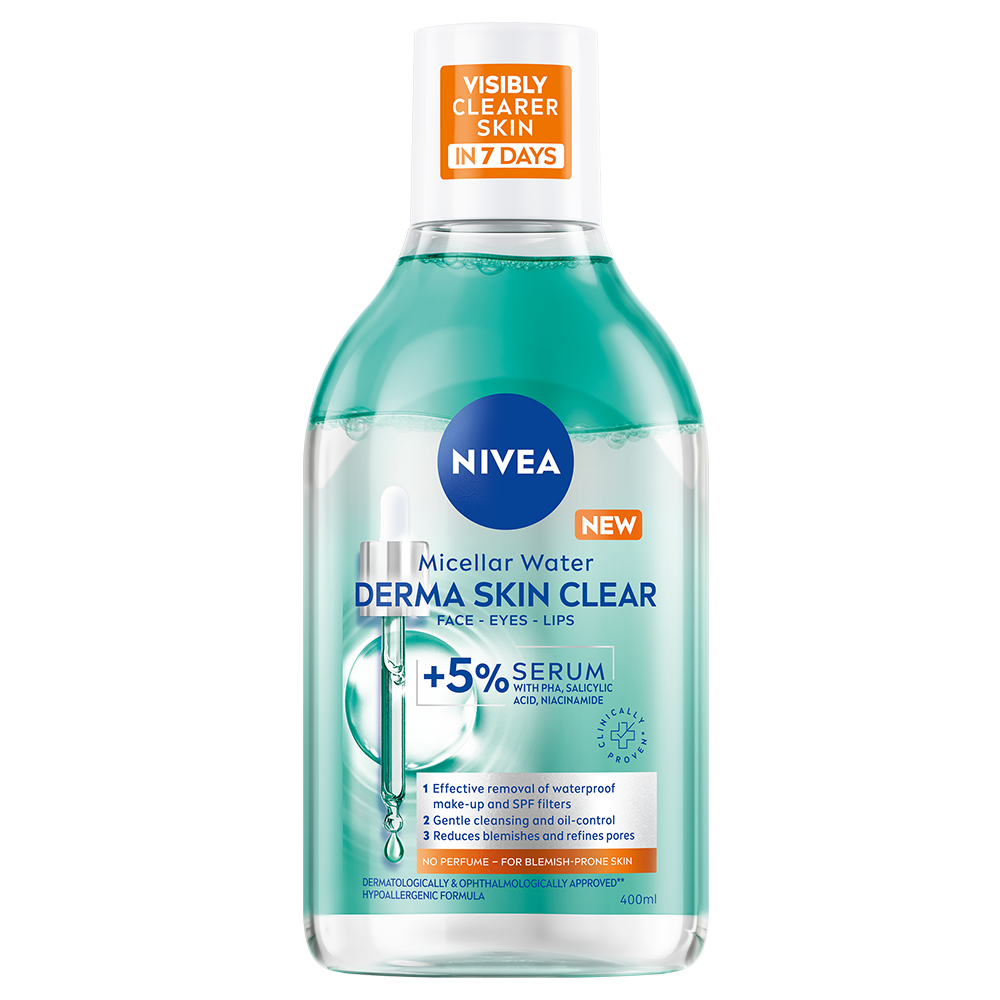 NIVEA Micellar Water Derma Skin Clear 400 ml