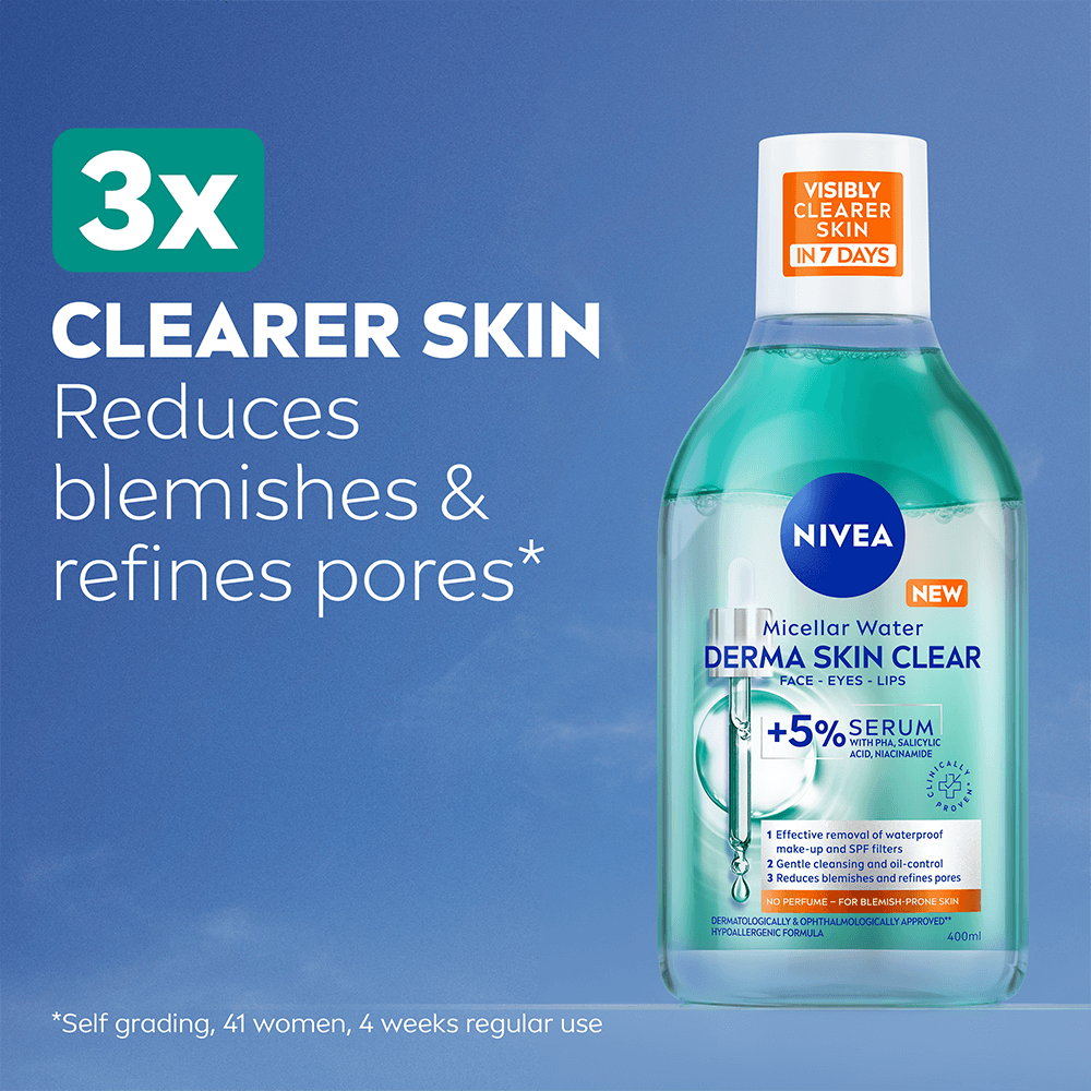 NIVEA Micellar Water Derma Skin Clear 400 ml
