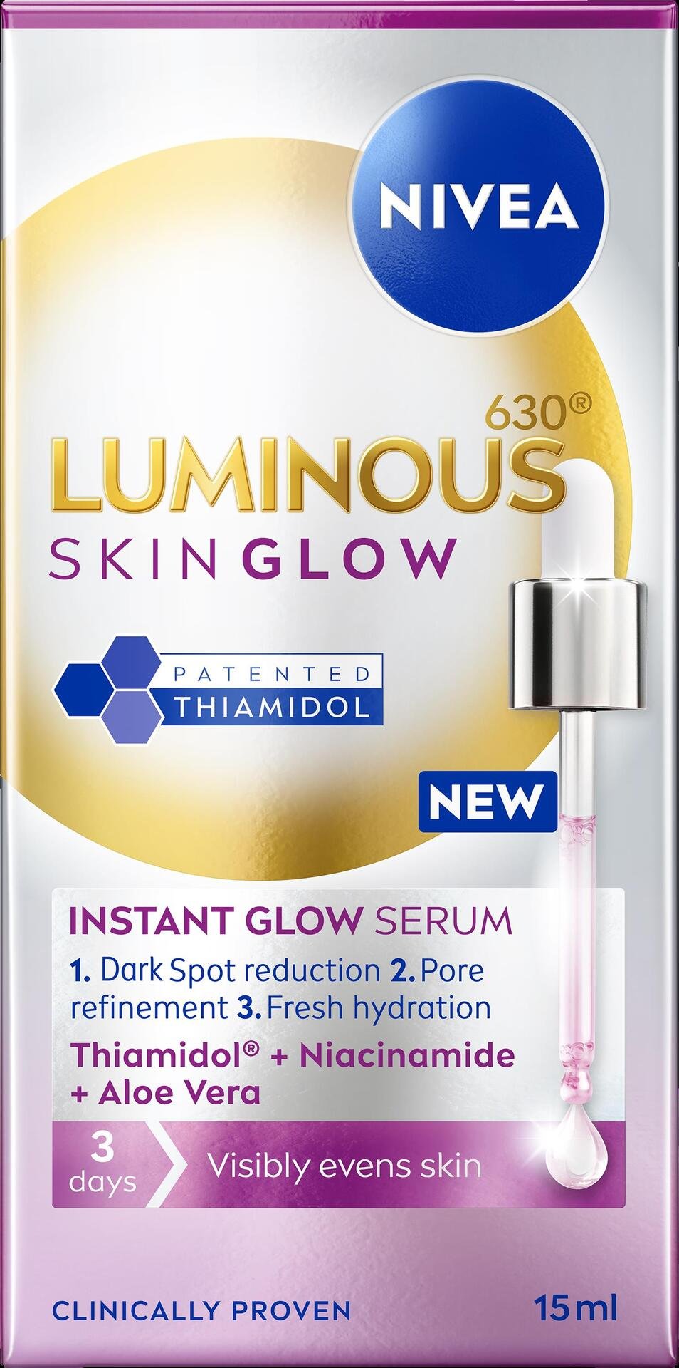 NIVEA Luminous630 Skin Glow Instant Glow Serum 15 ml
