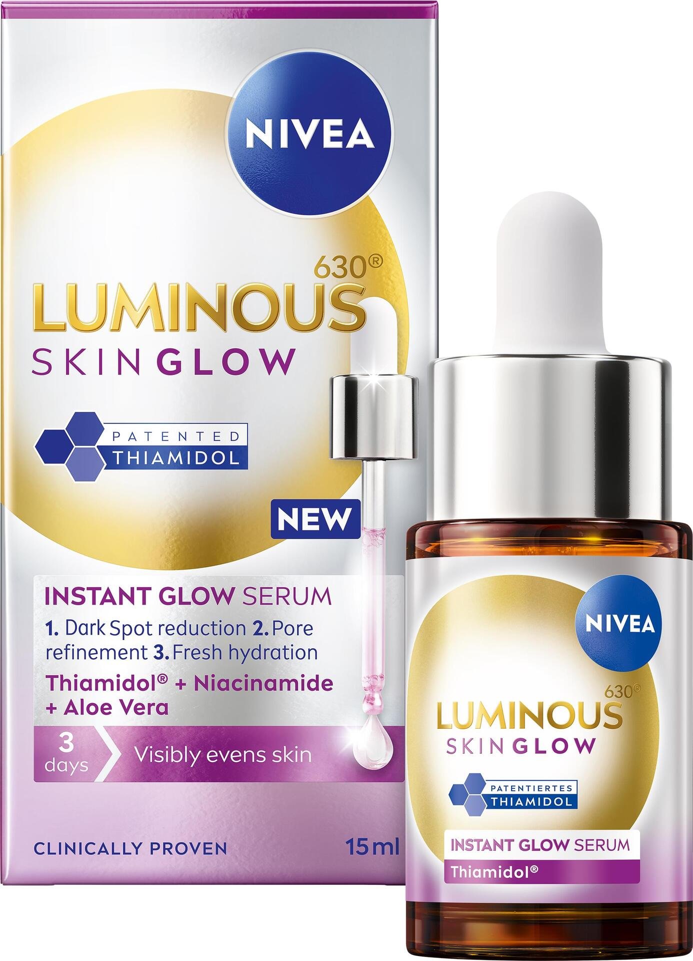 NIVEA Luminous630 Skin Glow Instant Glow Serum 15 ml
