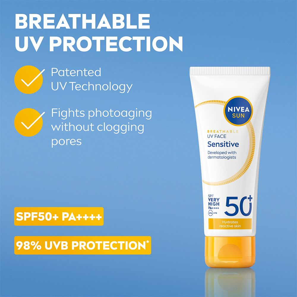 NIVEA SUN UV Face Sensitive Cream SPF 50+ 40 ml