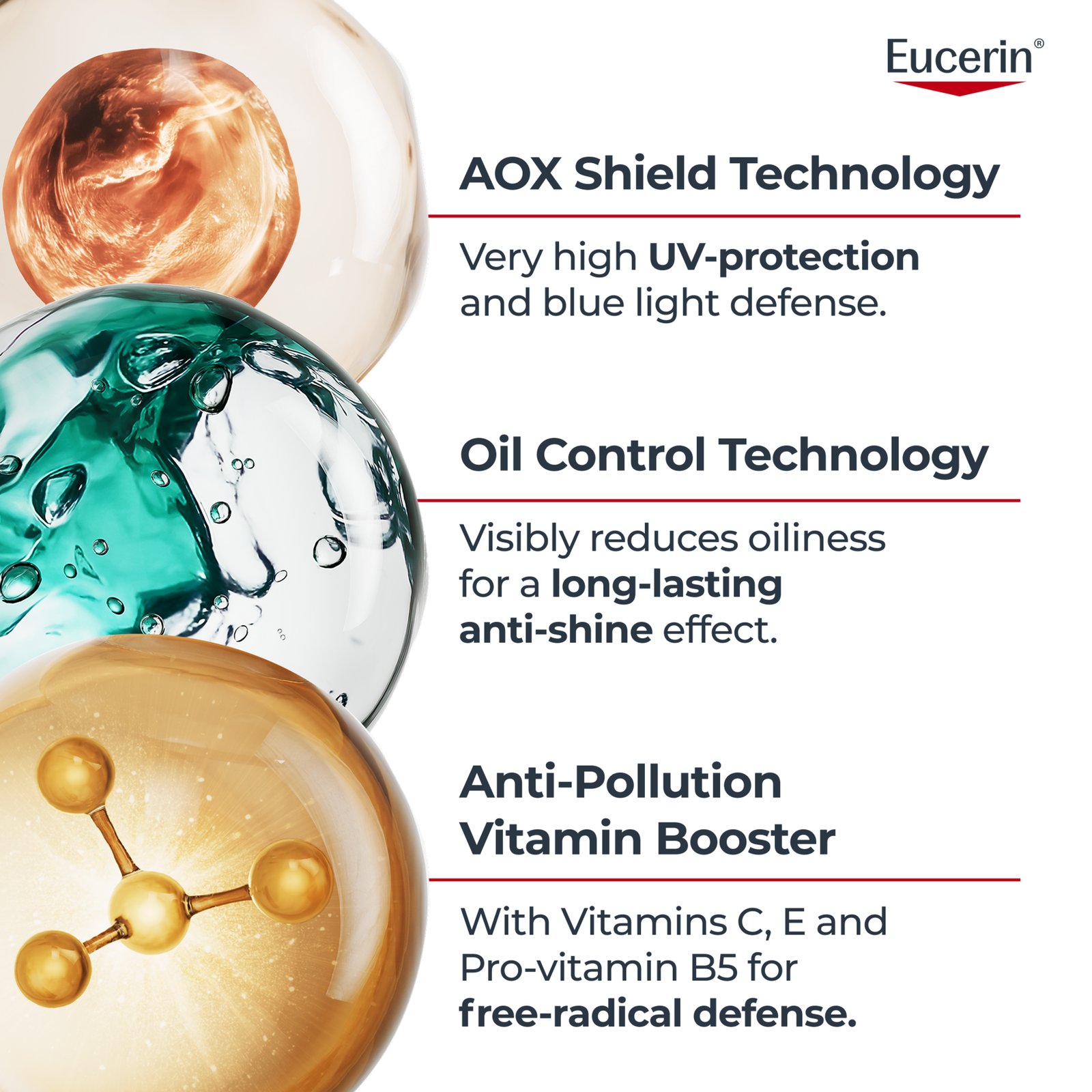 Eucerin Sun Oil Control Daily UV Serum SPF 50+ 30 ml
