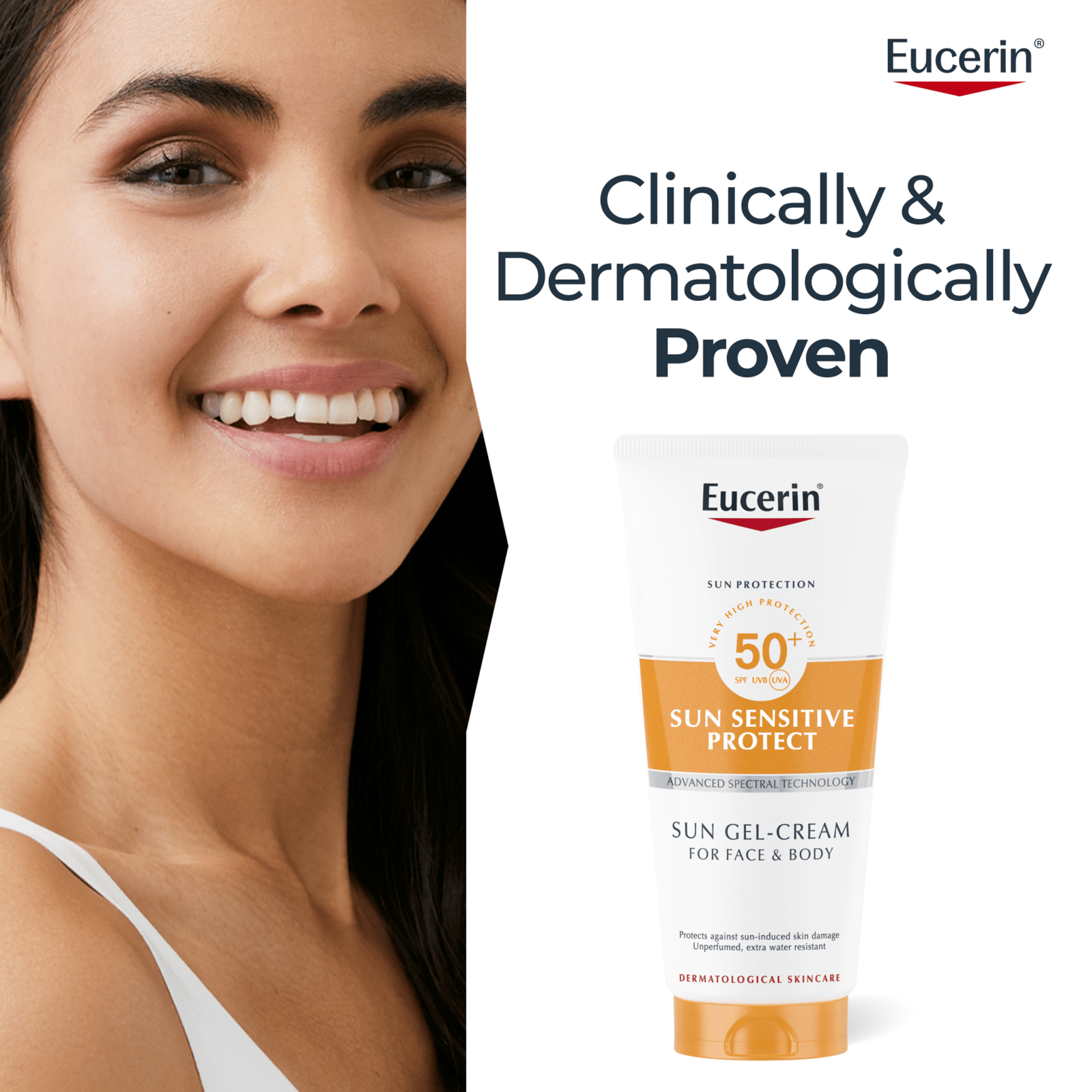 Eucerin Sun Sensitive Protect Gel Cream SPF 50+ 200 ml