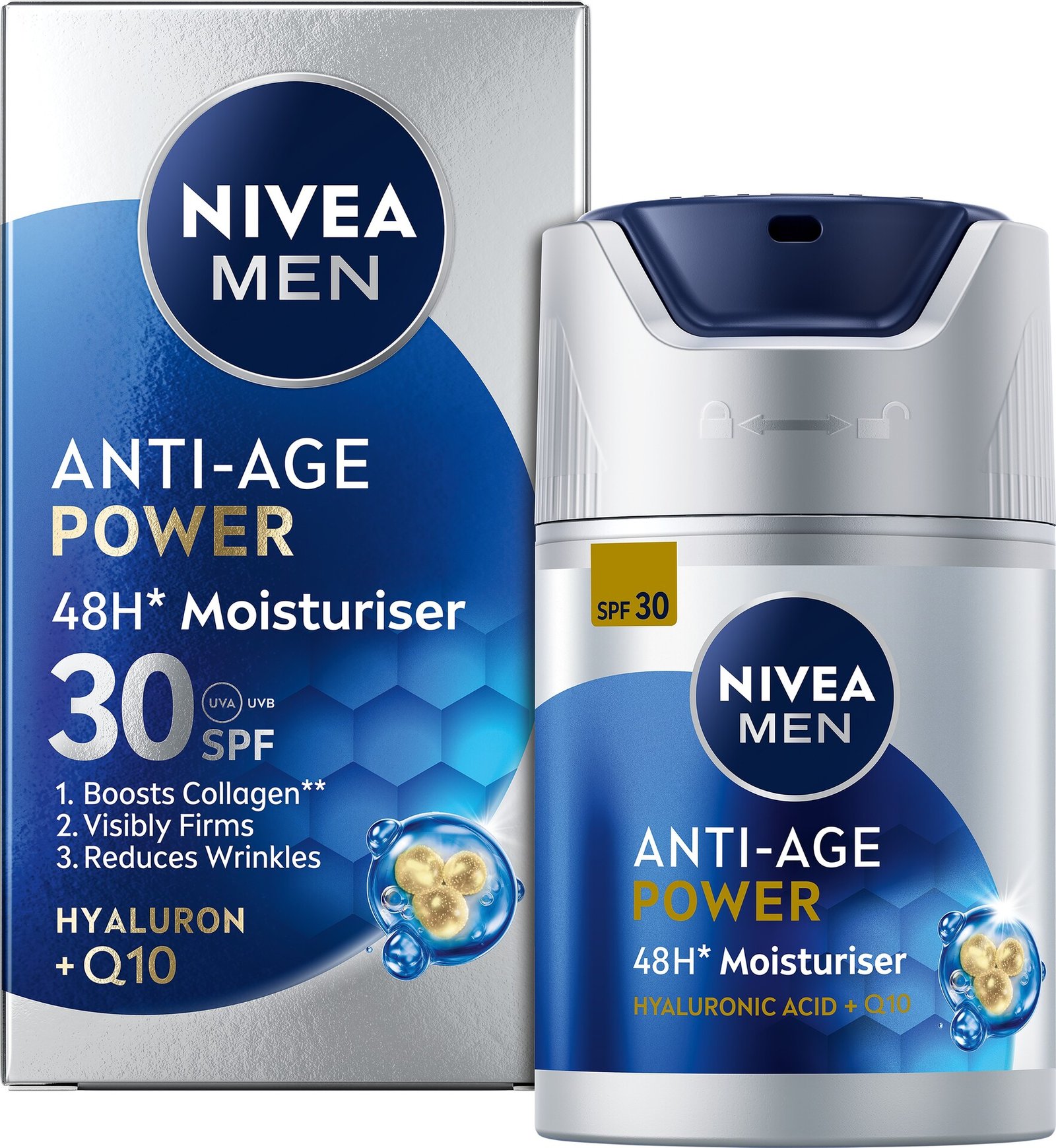 NIVEA MEN Anti Age Hyaluron Face Cream SPF 30 50 ml