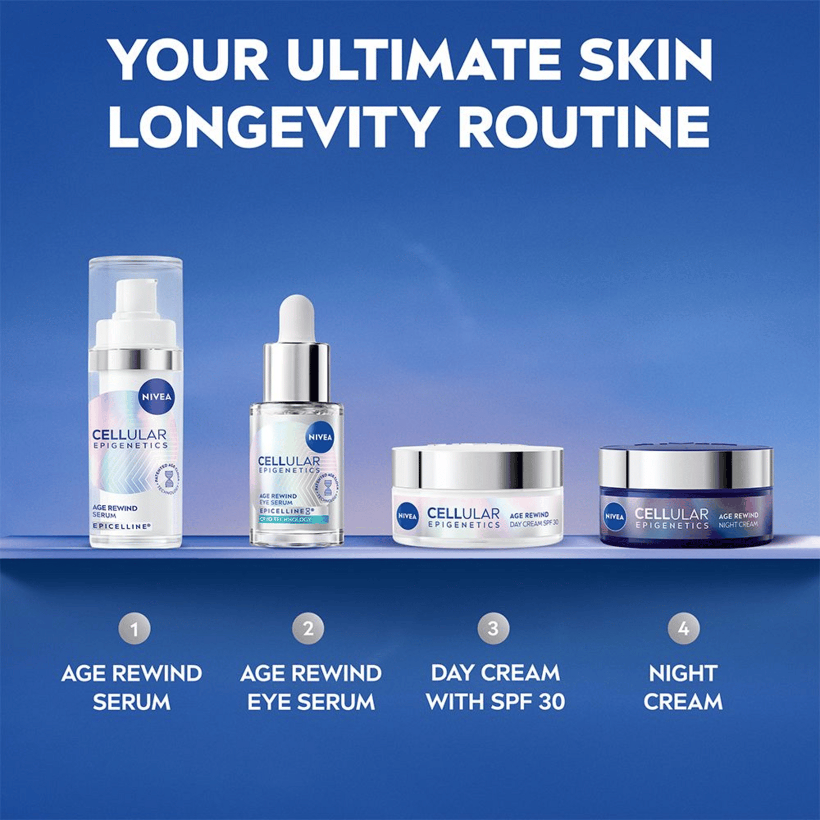 NIVEA Cellular Epigenetics Age Rewind Day Cream SPF30