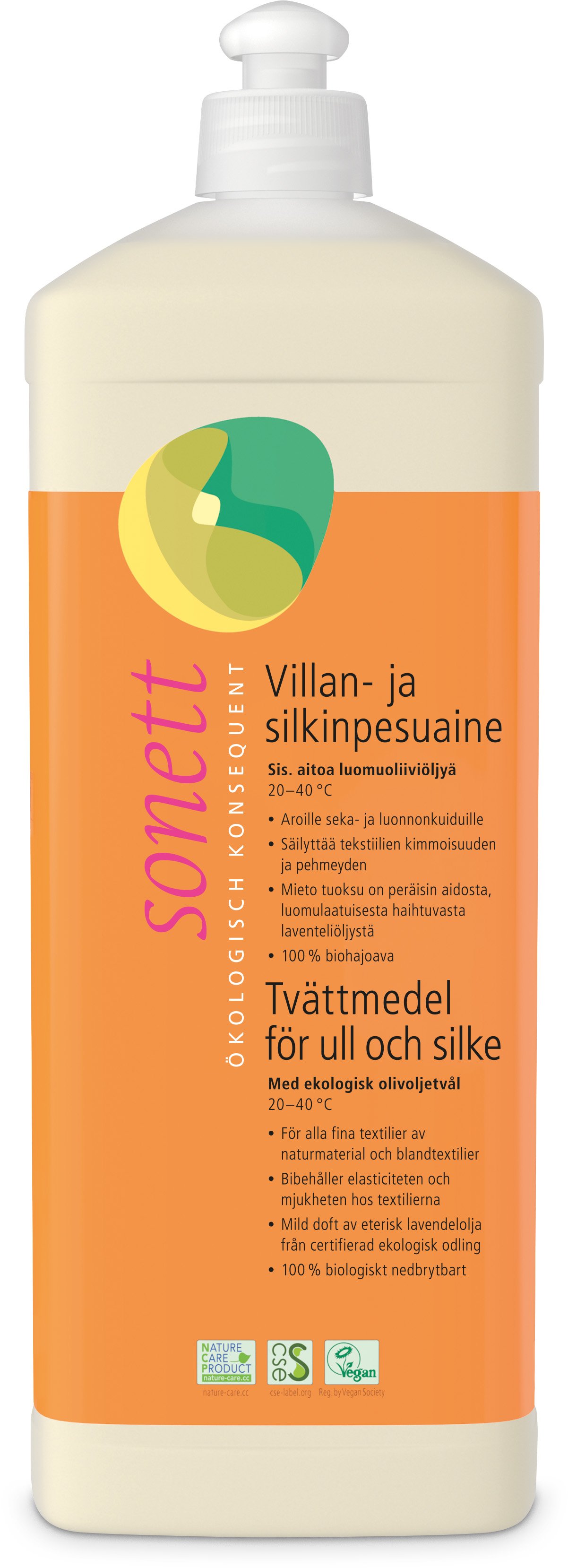 Sonett Flytande Tvättmedel Ull & Silke 1 liter