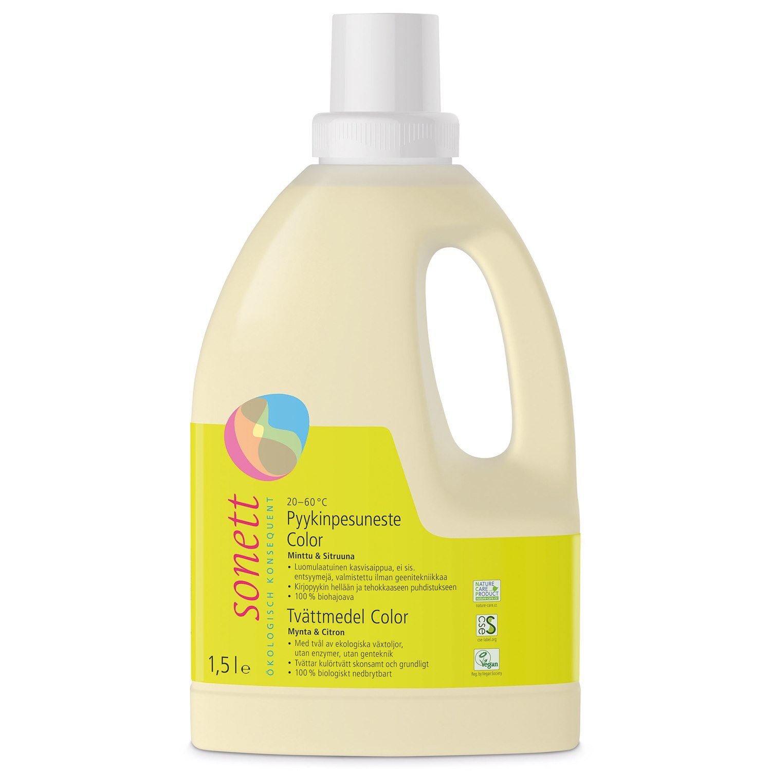 Sonett Flytande Tvättmedel Color Mynta & Citron 1500 ml