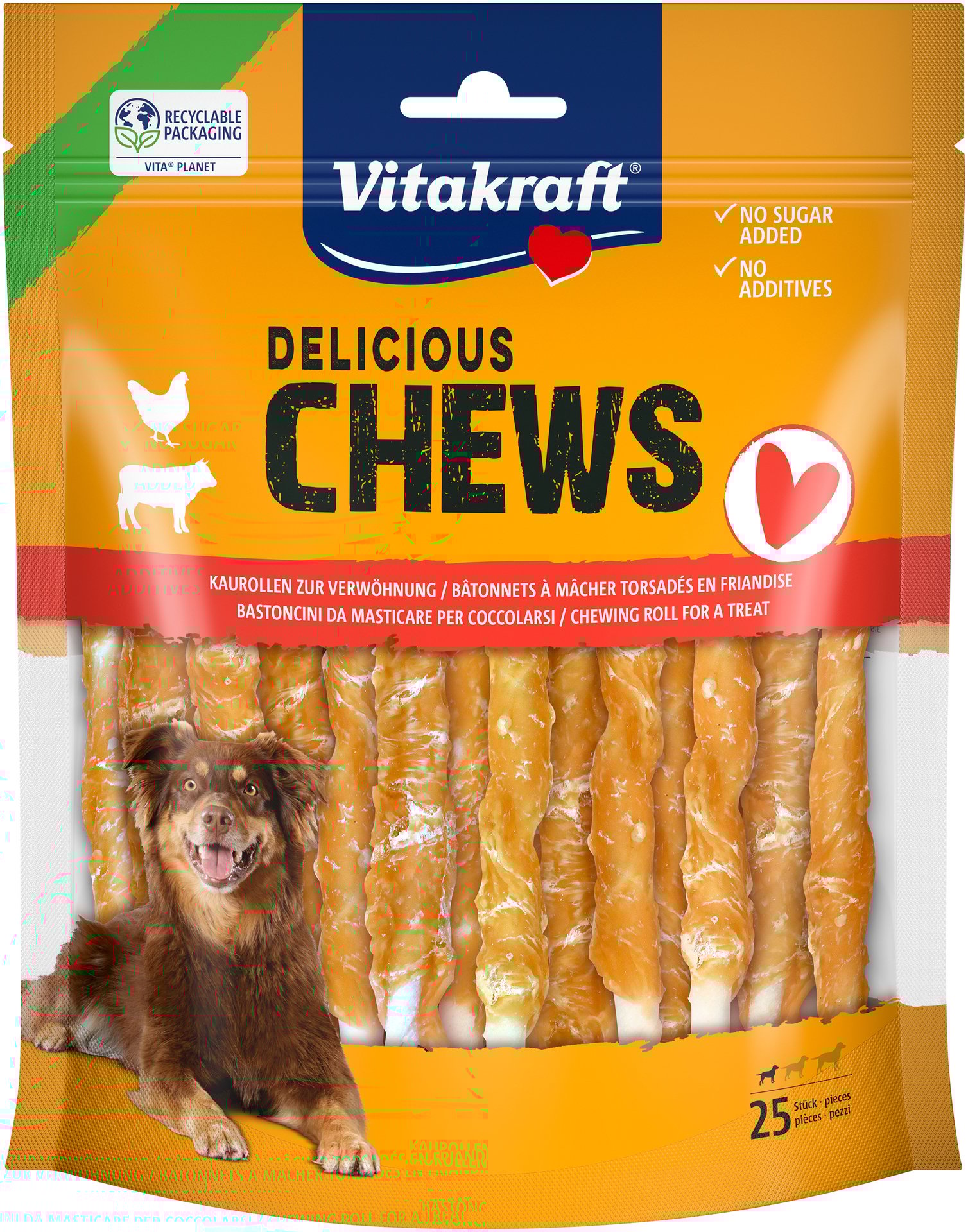 Vitakraft Deli Chew Tuggpinnar Kyckling 25 st