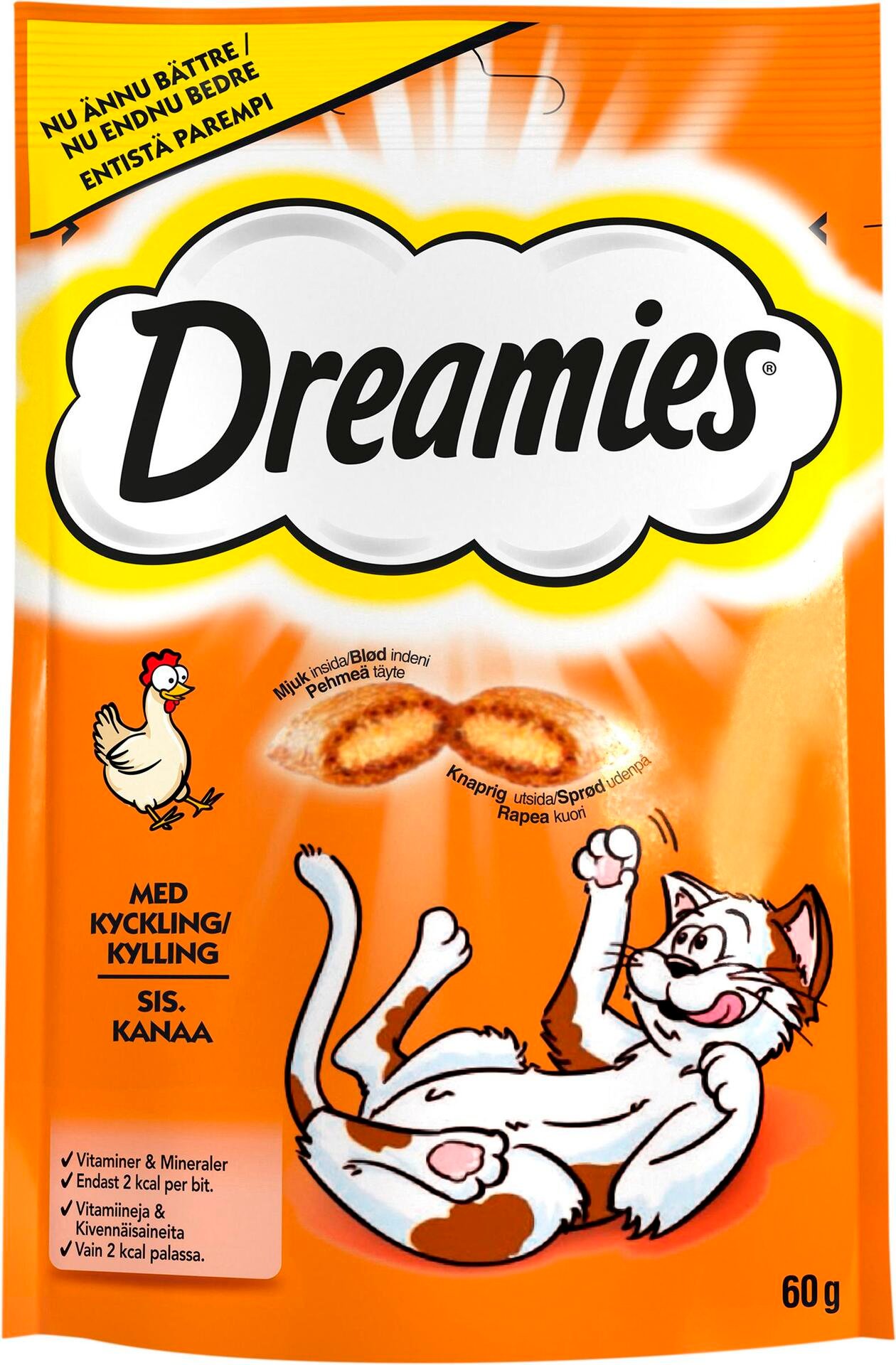 Dreamies Kattgodis Kyckling 60 g
