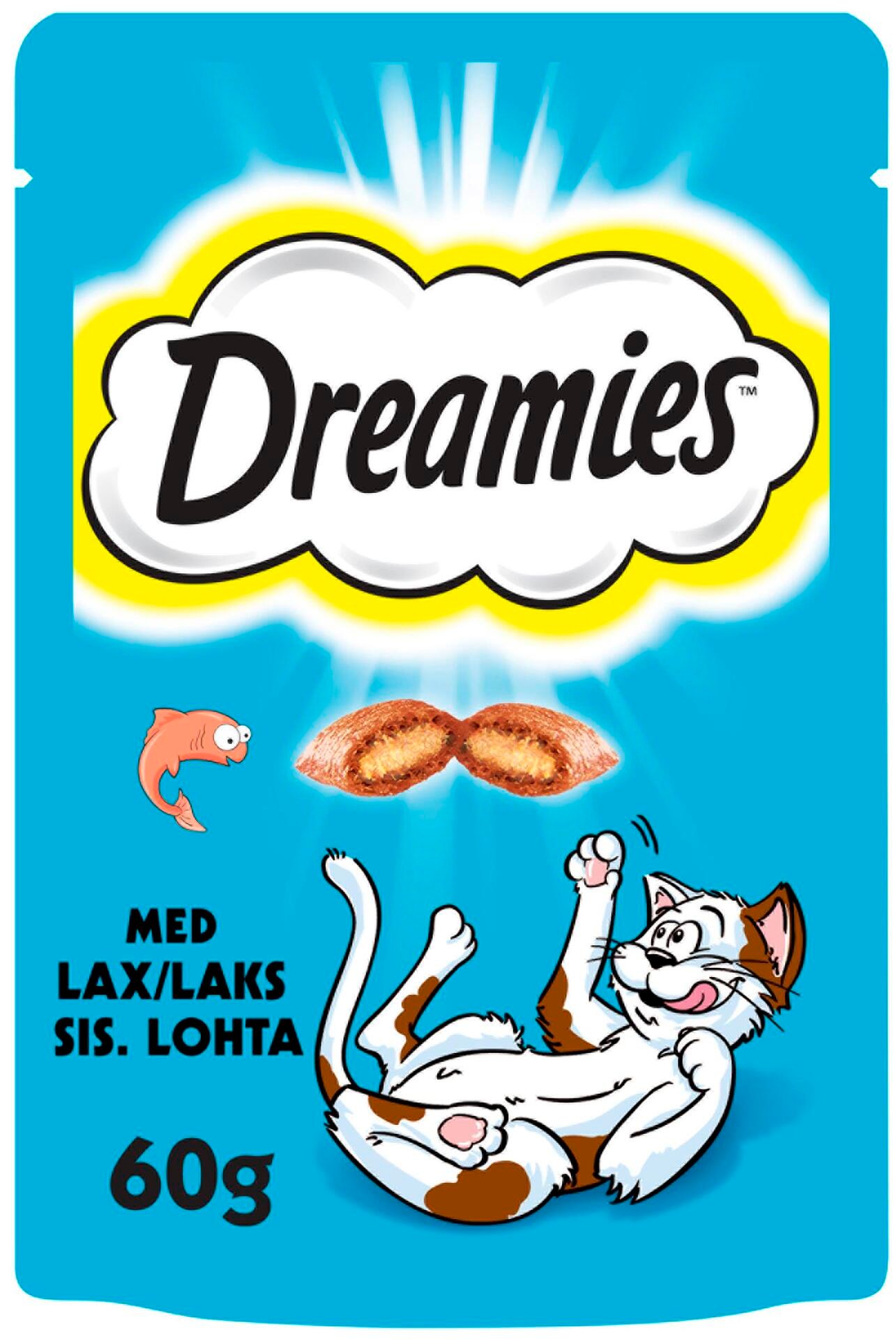 Dreamies Kattgodis Lax 60 g