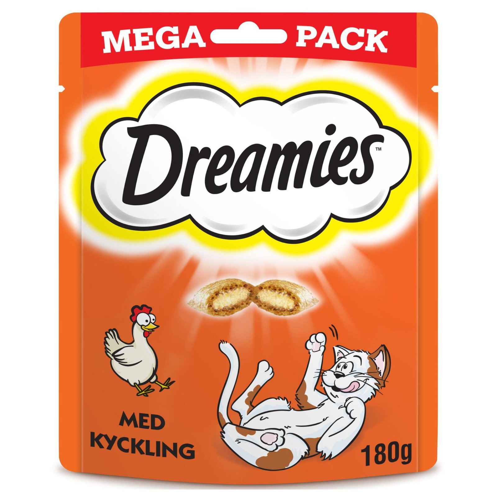 Dreamies Kattgodis Megapack Kyckling 180 g