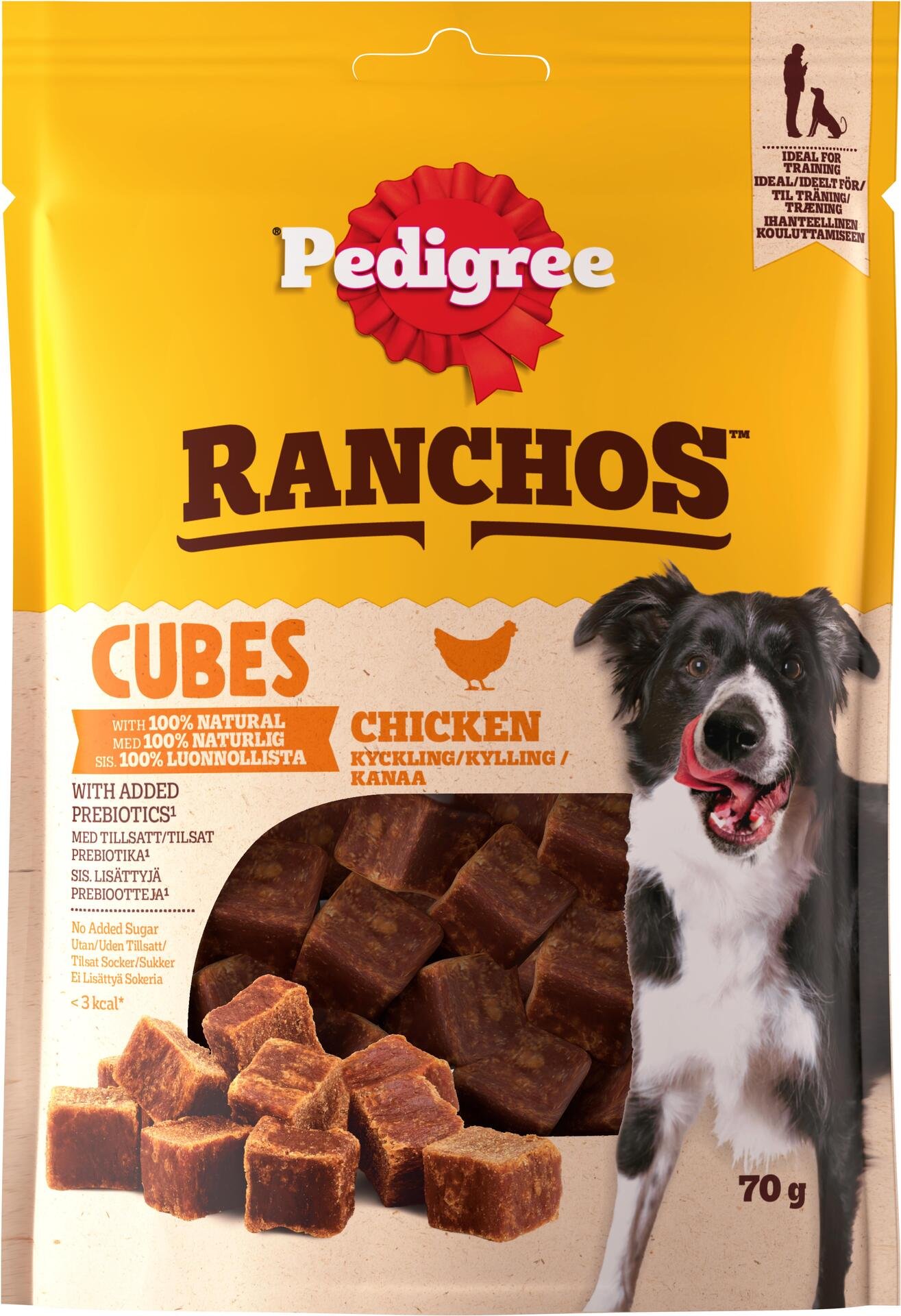 Pedigree Ranchos Cubes Chicken 70 g