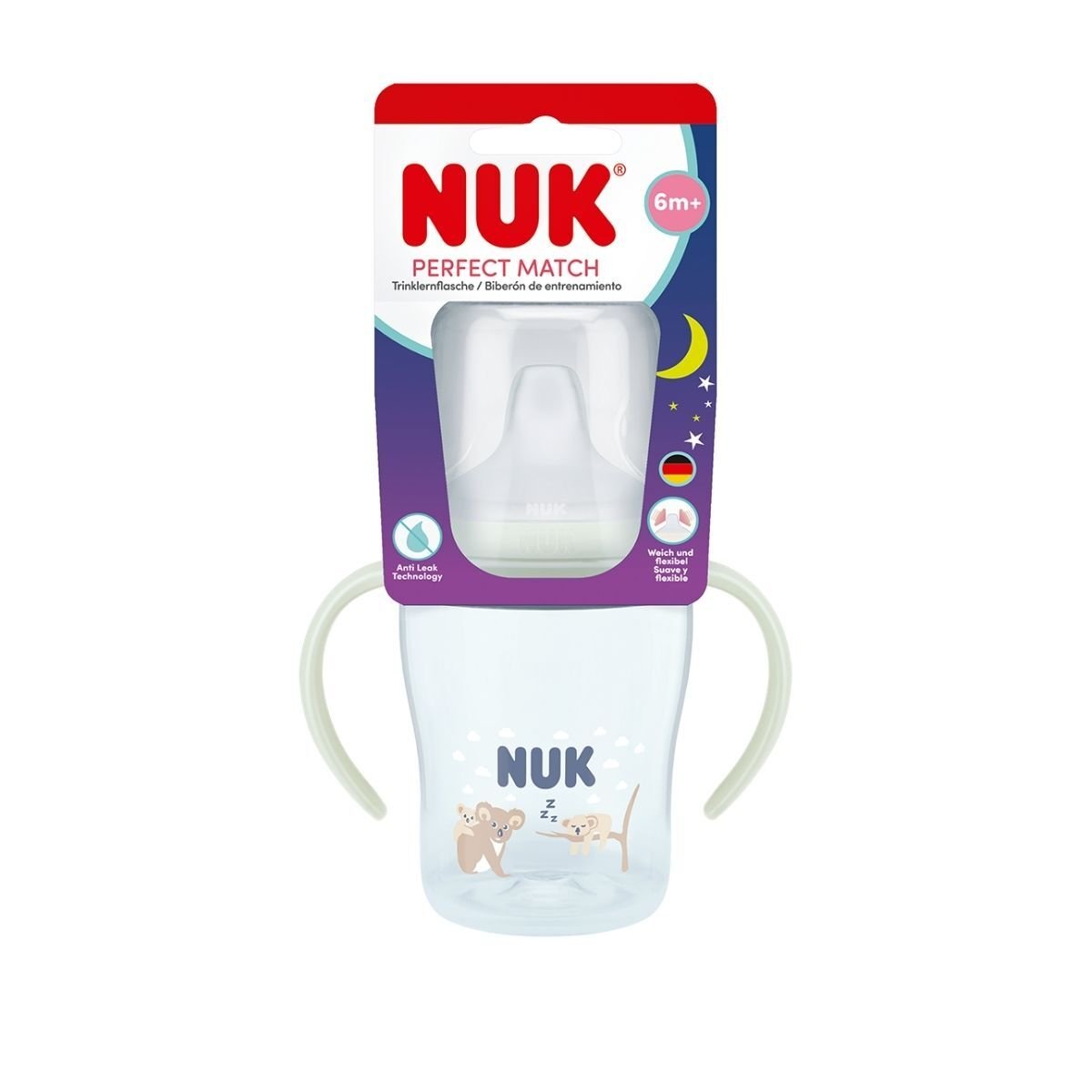 NUK Perfect Match Learner Bottle Night Koala 150 ml