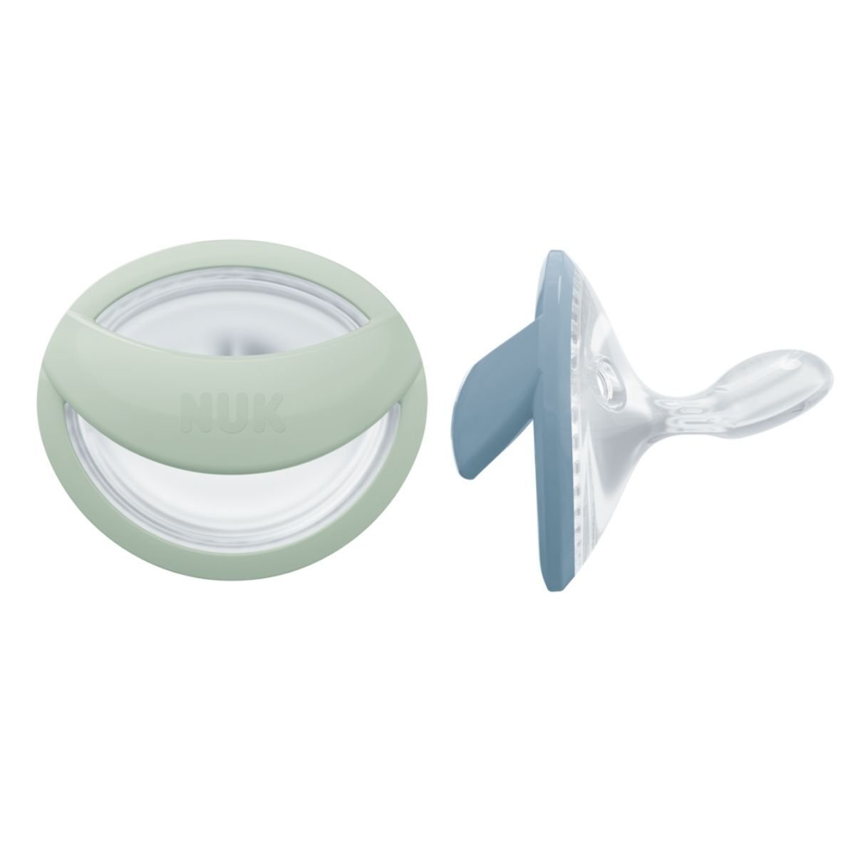 NUK Perfect Match Green/Blue, stl 0-6 mån 2 st