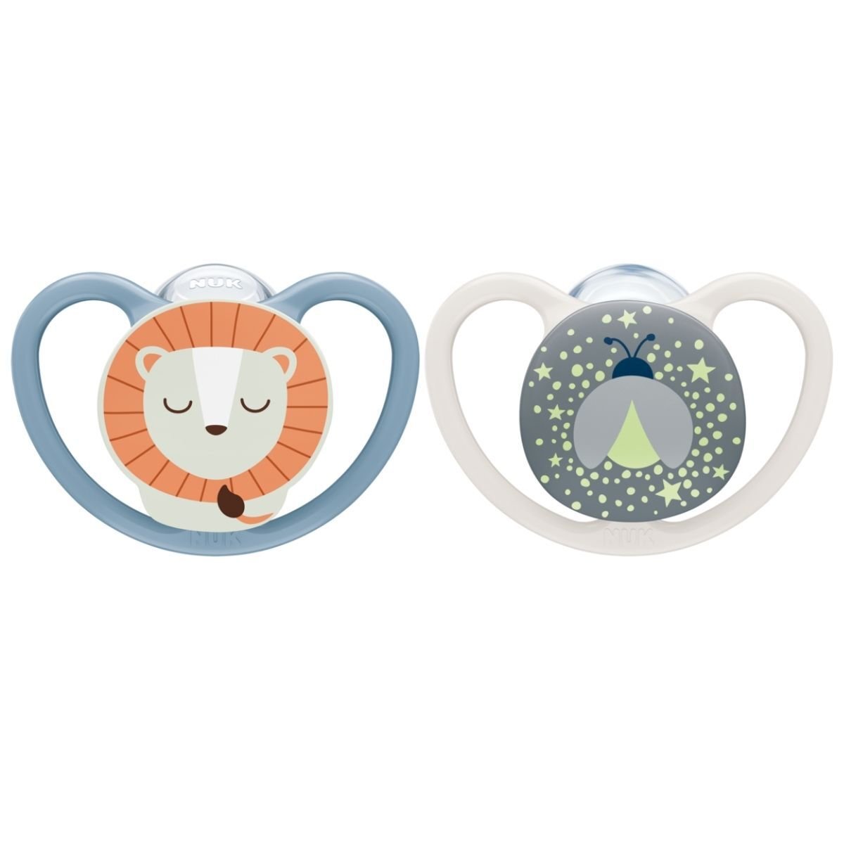 NUK Perfect Match Air Night Lion, stl 6-18 mån 2 st