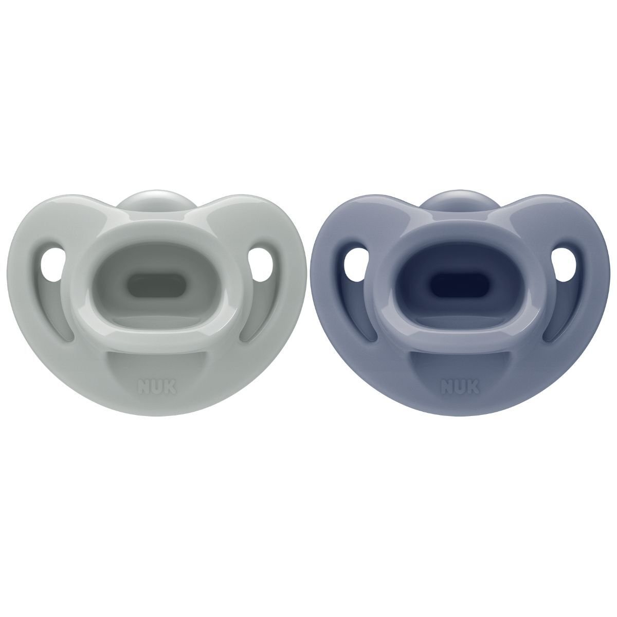 NUK First Choice Soft Green/Blue, stl 0-6 mån 2 st