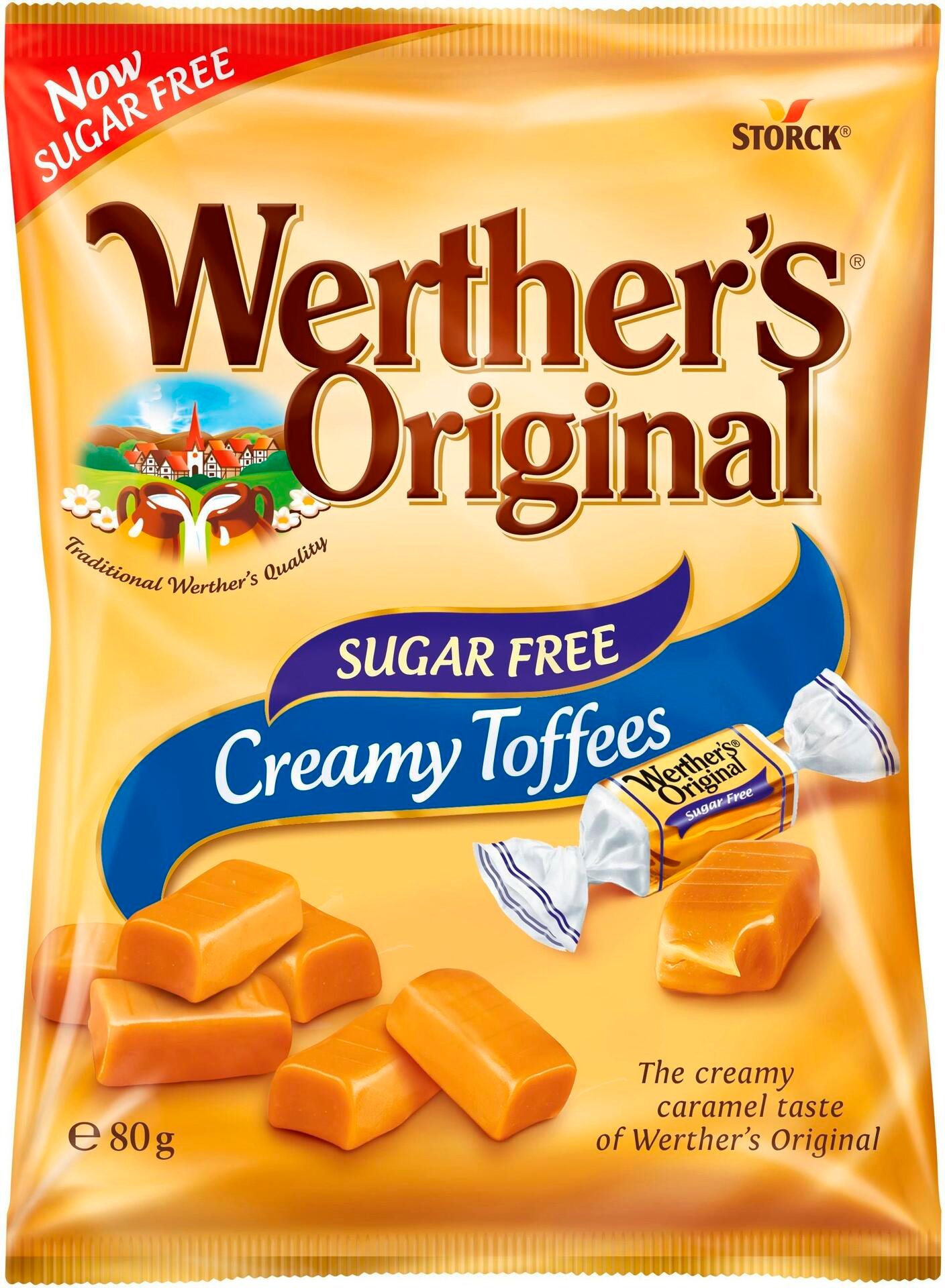 Werther's Original SugarFree Toffee 80g