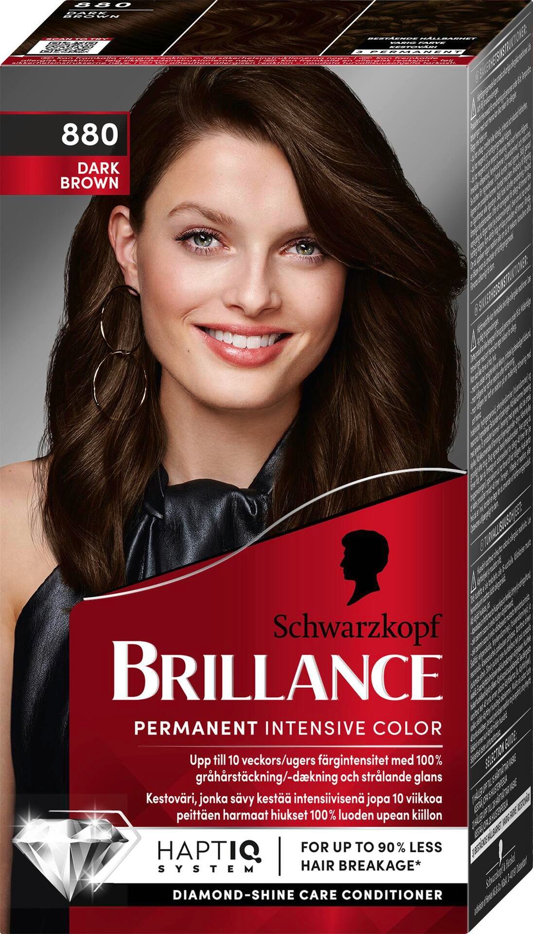 Schwarzkopf Brillance 880 Dark Brown