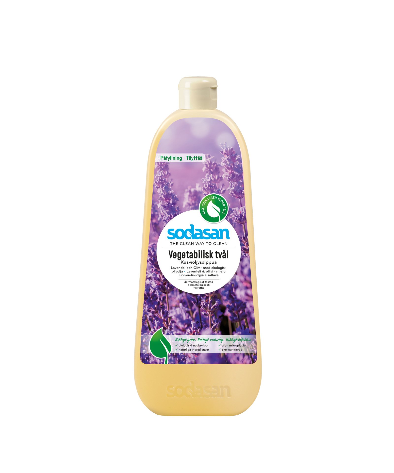 Sodasan Vegetabilisk Tvål Lavendel & Oliv 1 liter