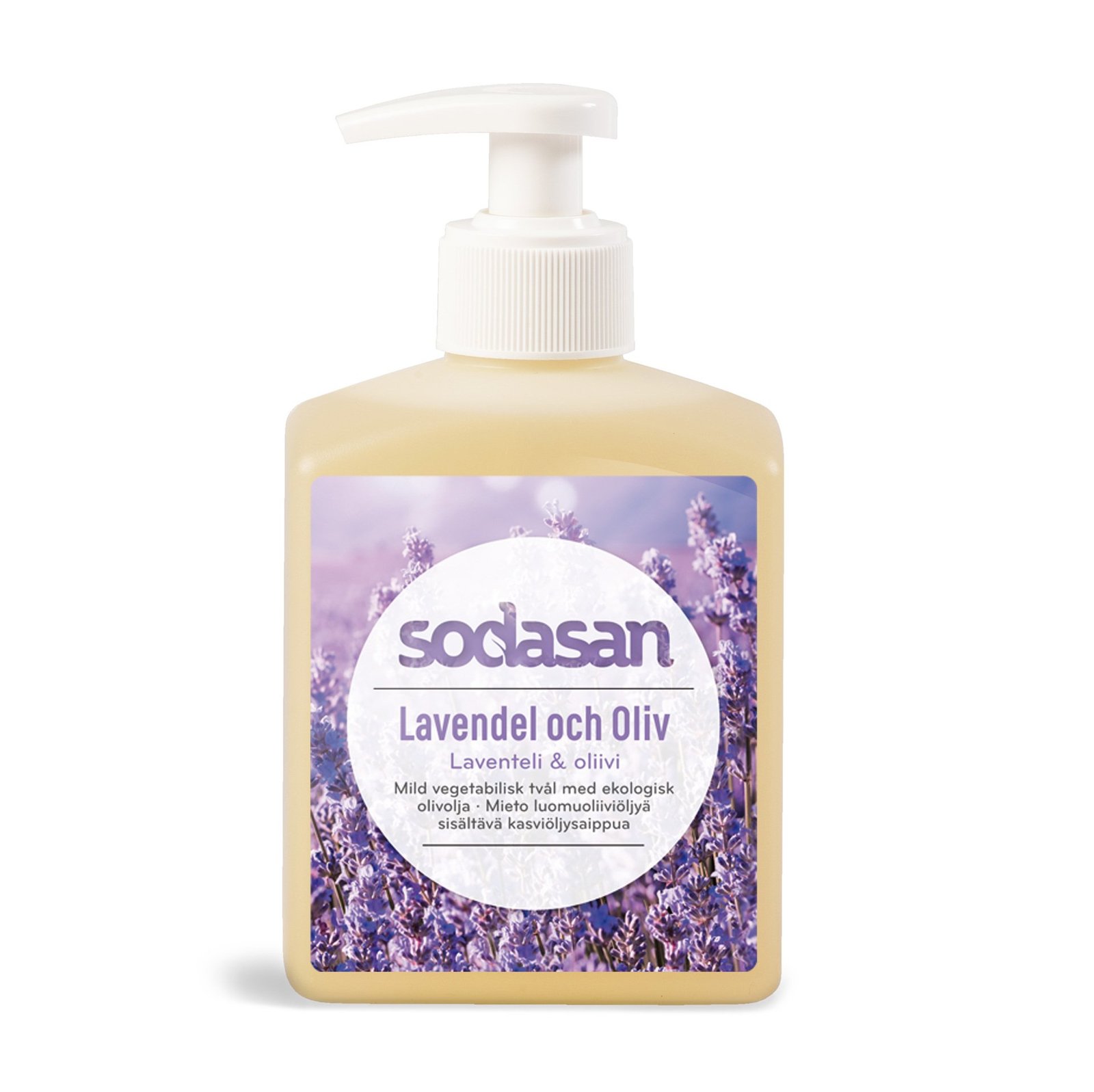 Sodasan Vegetabilisk Tvål Lavendel & Oliv 300 ml