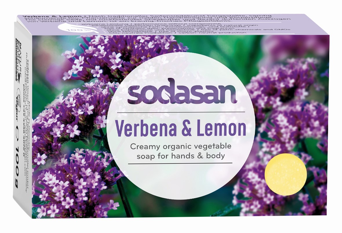 Sodasan Verbena & Citron Eko Tvål Hand & Kropp 100 g