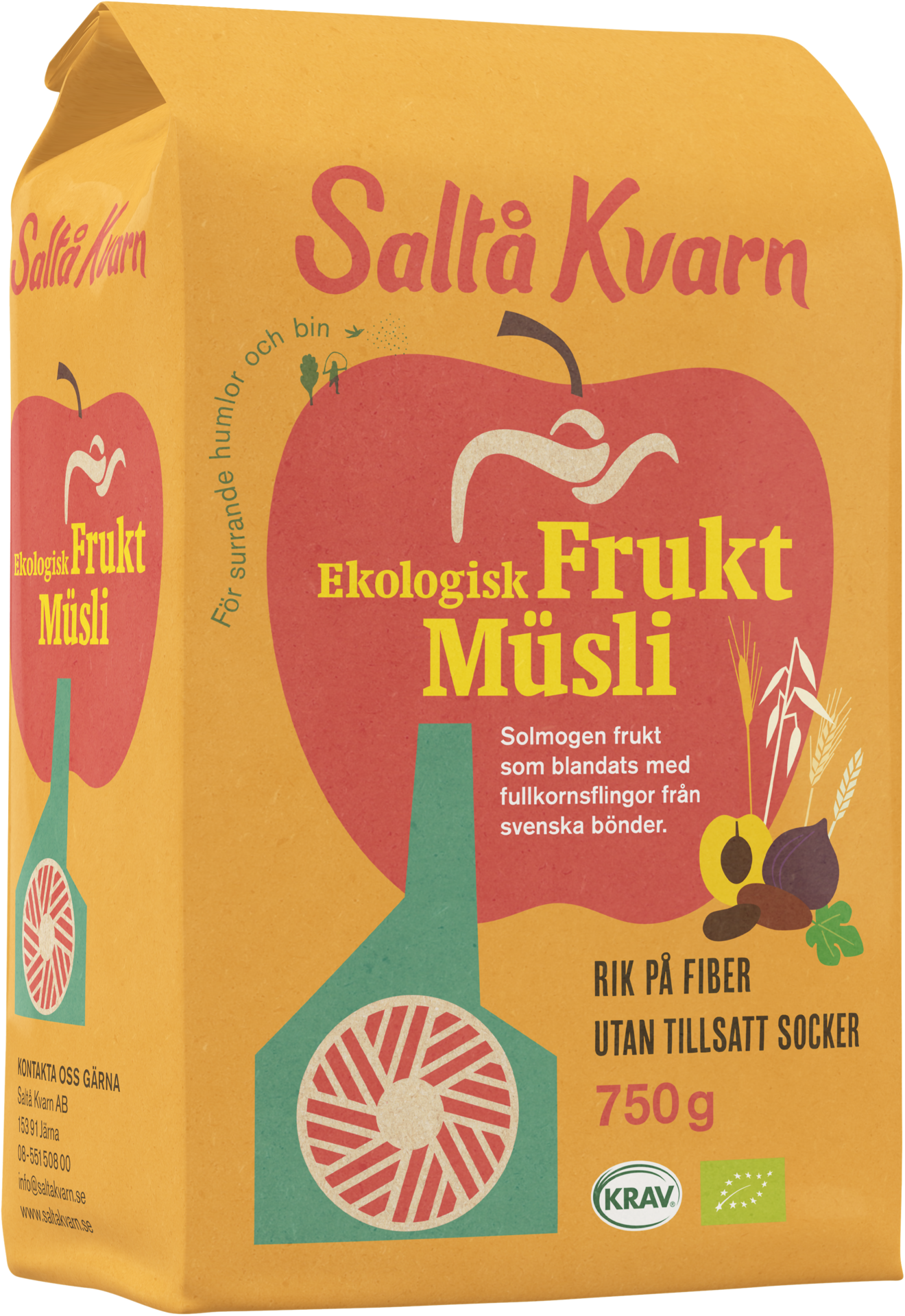 Saltå Kvarn Ekologisk Fruktmüsli 750g