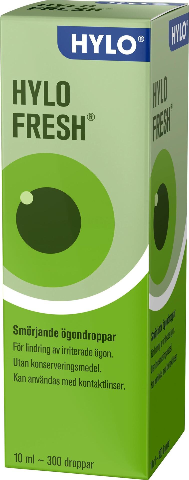 HYLO FRESH Smörjande ögondroppar för irriterade ögon 10ml