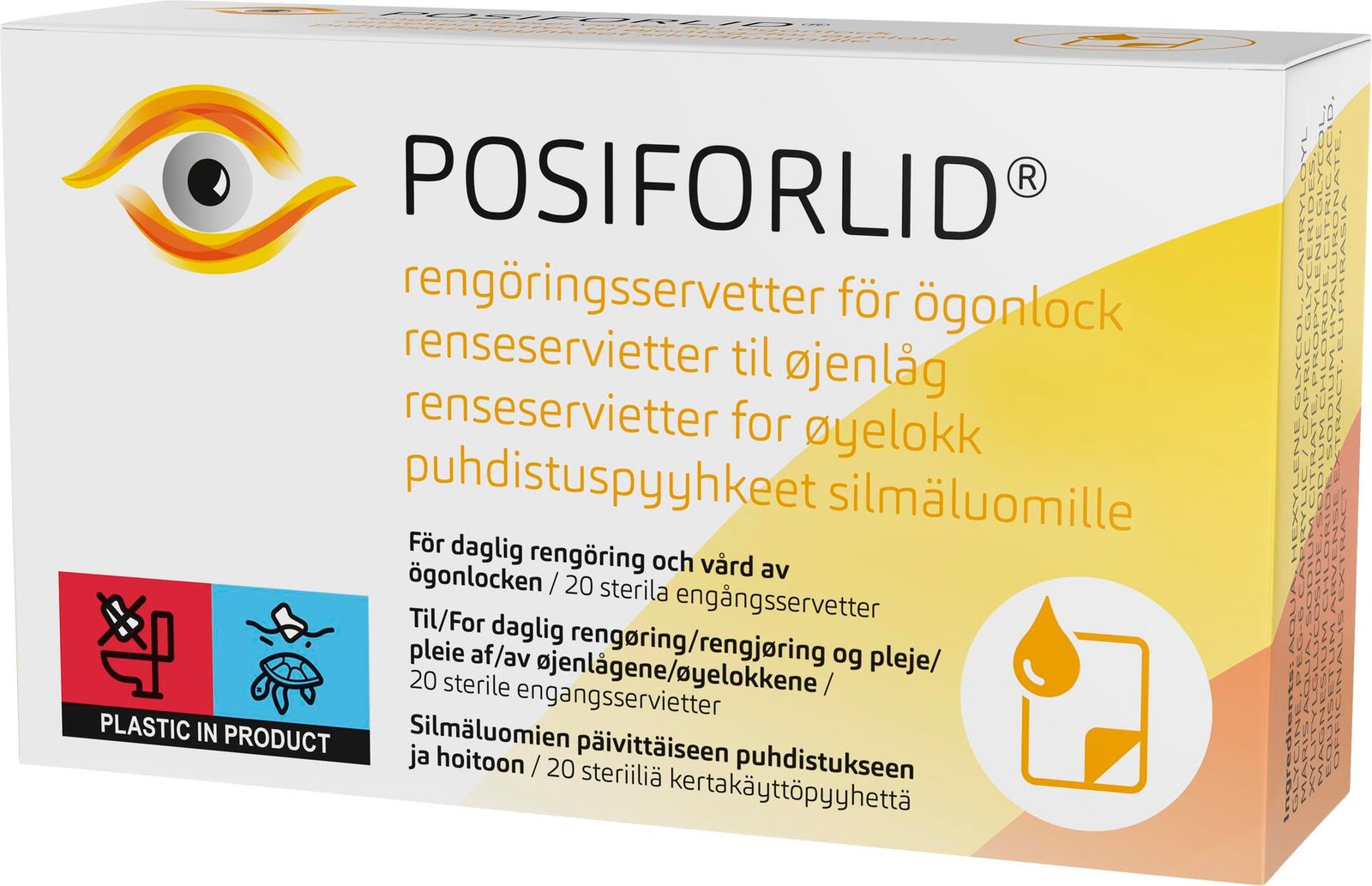 POSIFORLID Rengöringsservetter För Ögonlock 20 st