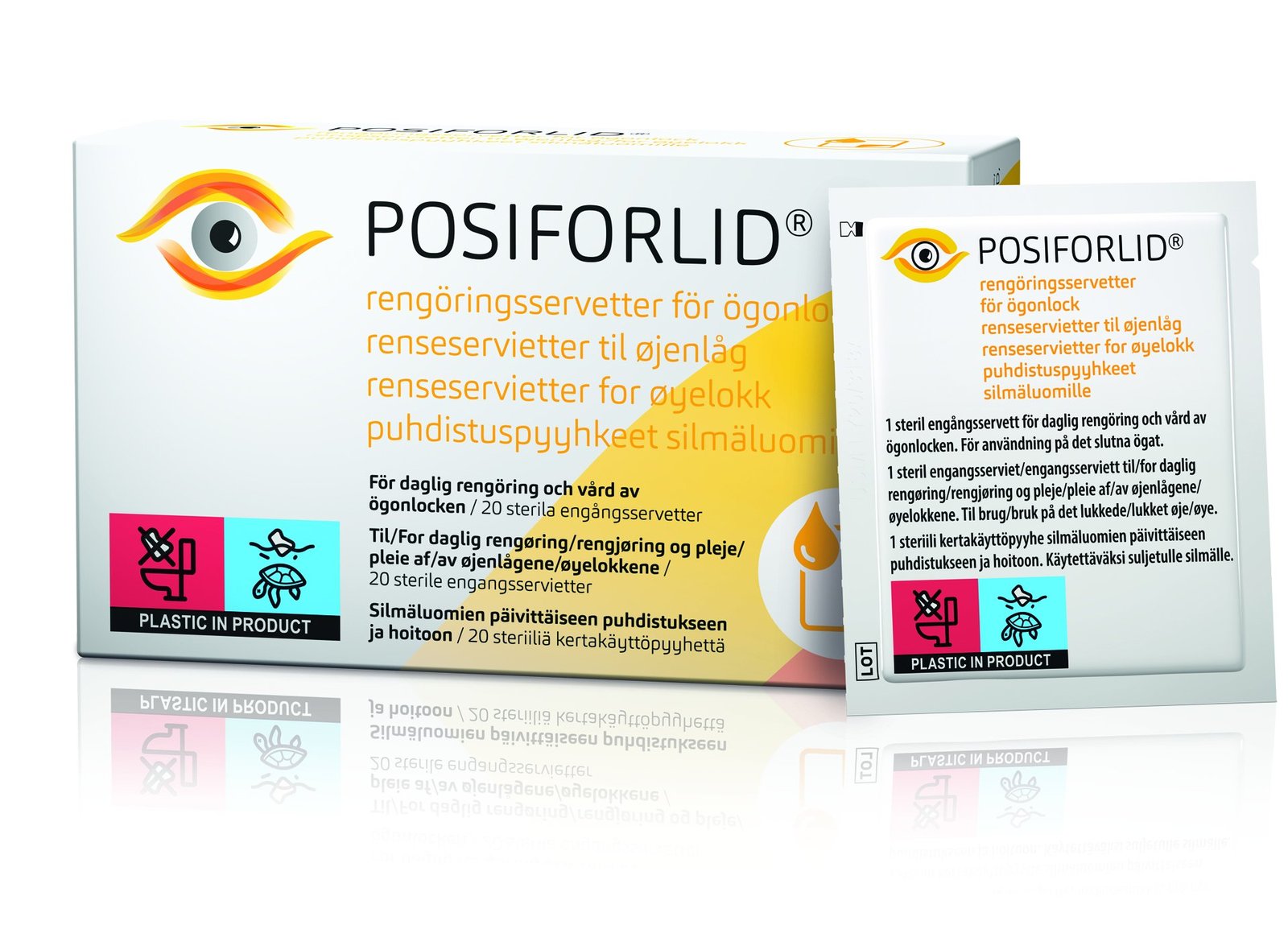 POSIFORLID Rengöringsservetter För Ögonlock 20 st