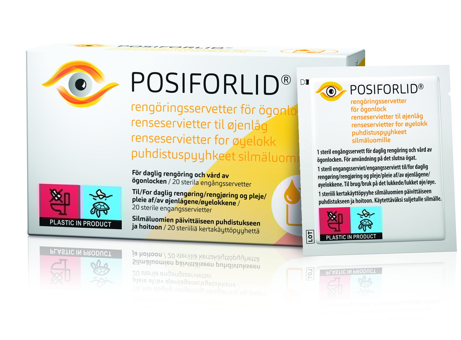 POSIFORLID Rengöringsservetter För Ögonlock 20 st