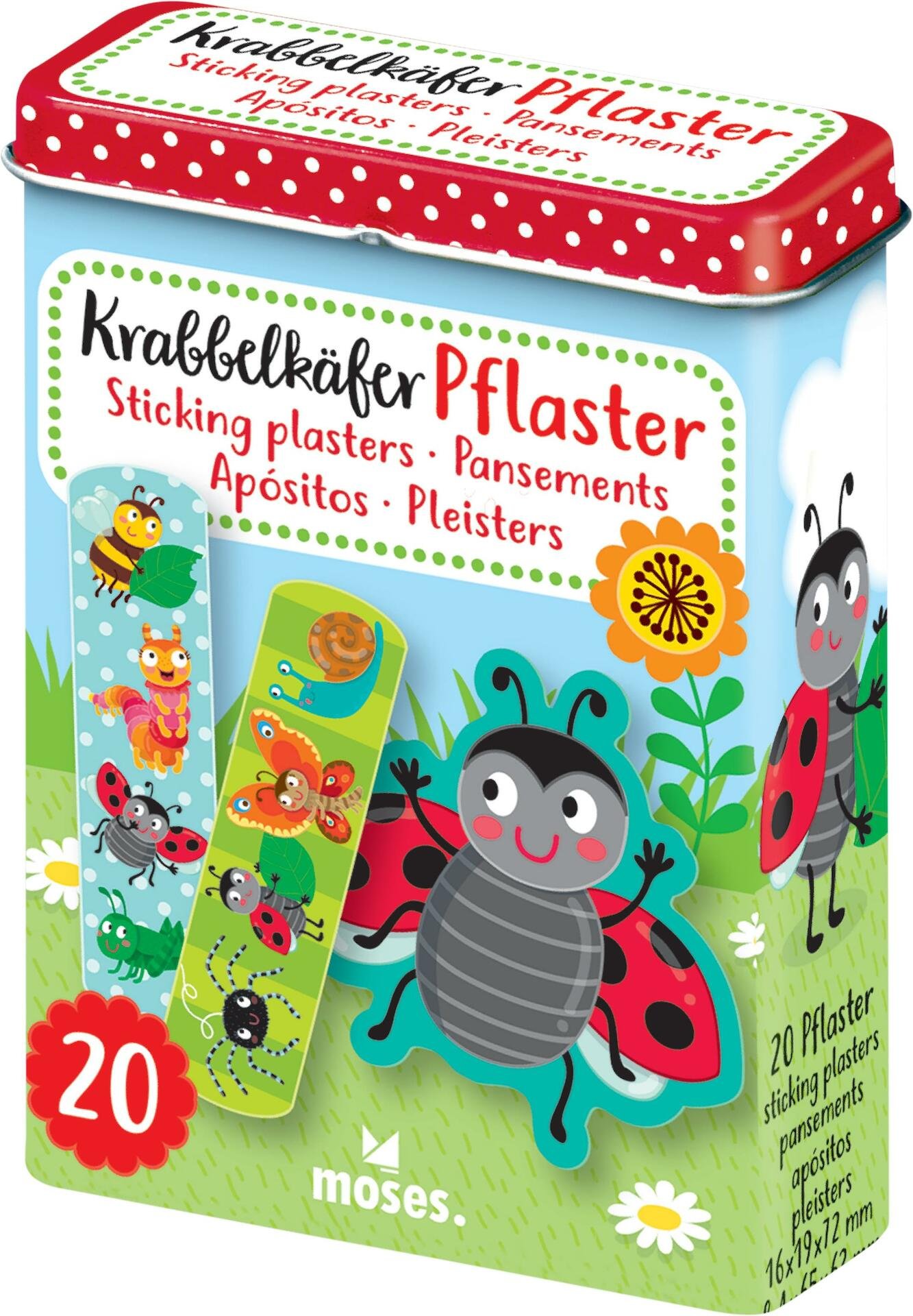moses Nyckelpigeplåster 20 stycken
