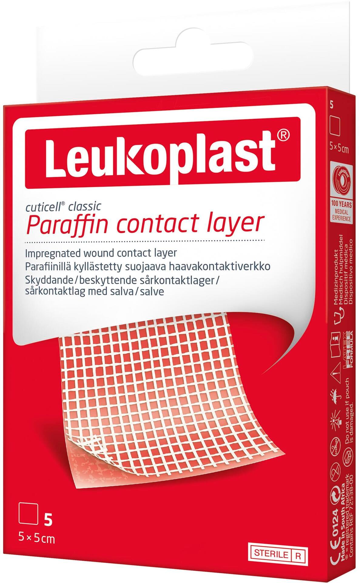 Leukoplast Cuticell Classic Salvkompress 5 st 5x5 cm