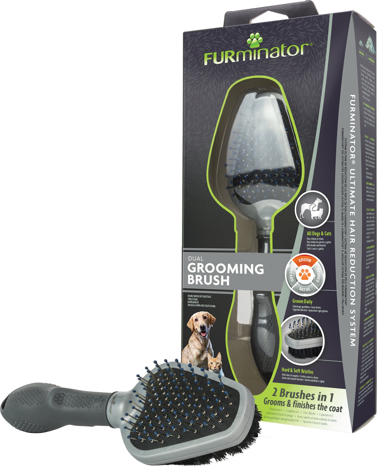 FURminator Stor Dubbelborste 1 st