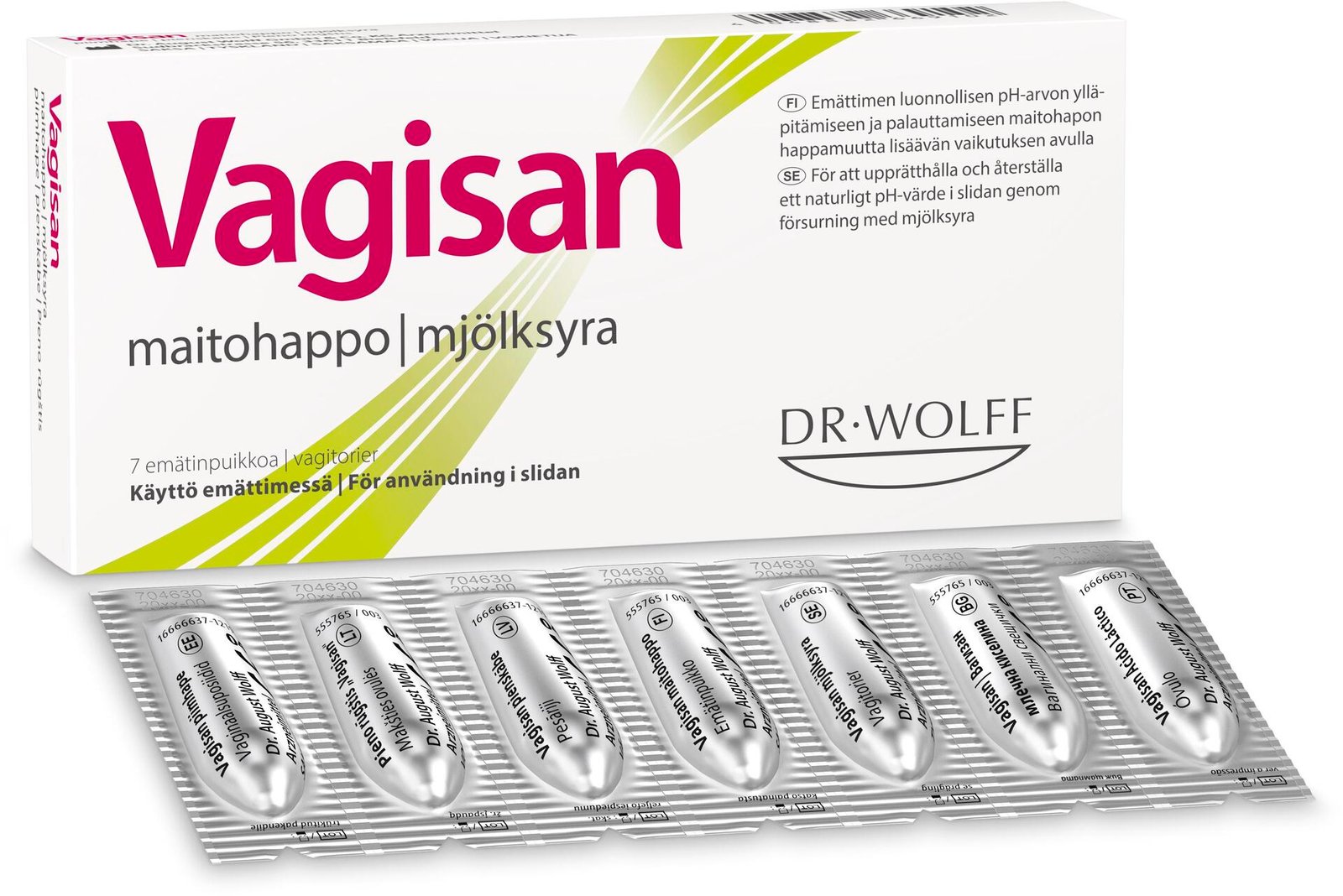 Vagisan Mjölksyra Vagitorer 7st