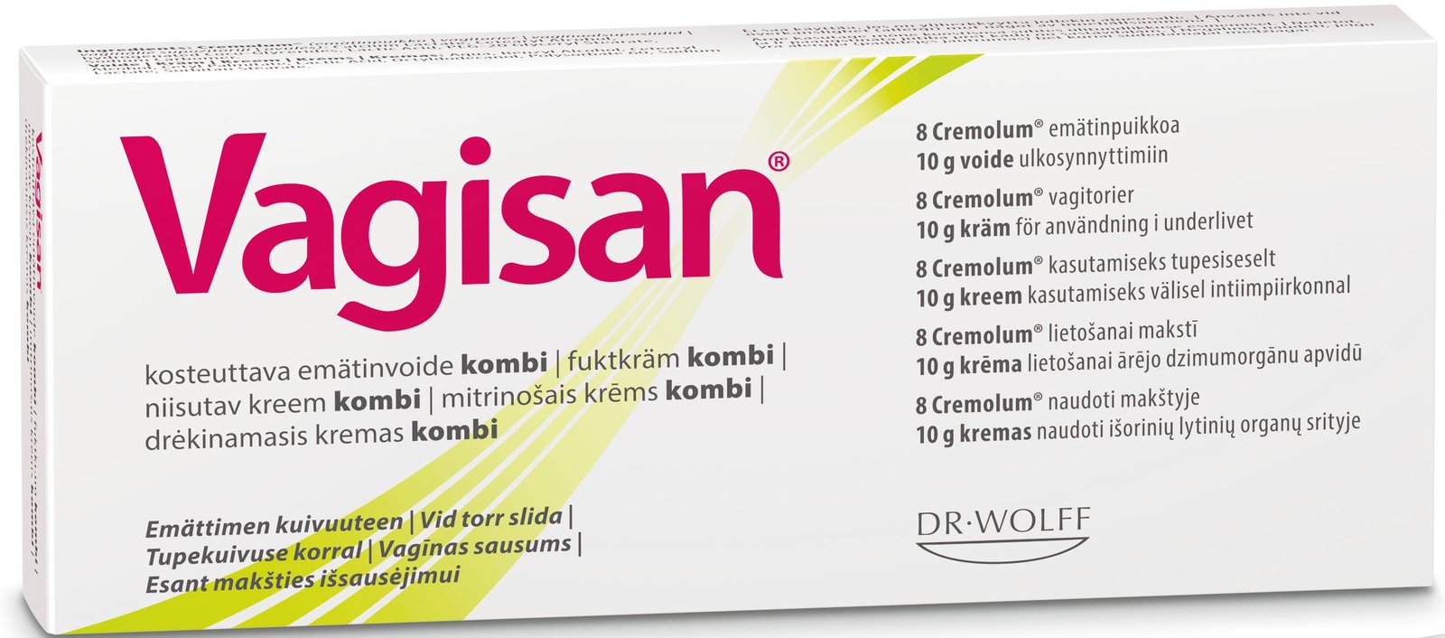 Vagisan Fuktkräm Kombi vaginal 8 st