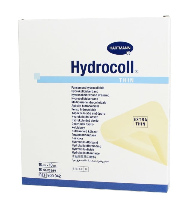 Hydrocoll Tunna plattor 10x10 cm 10 st