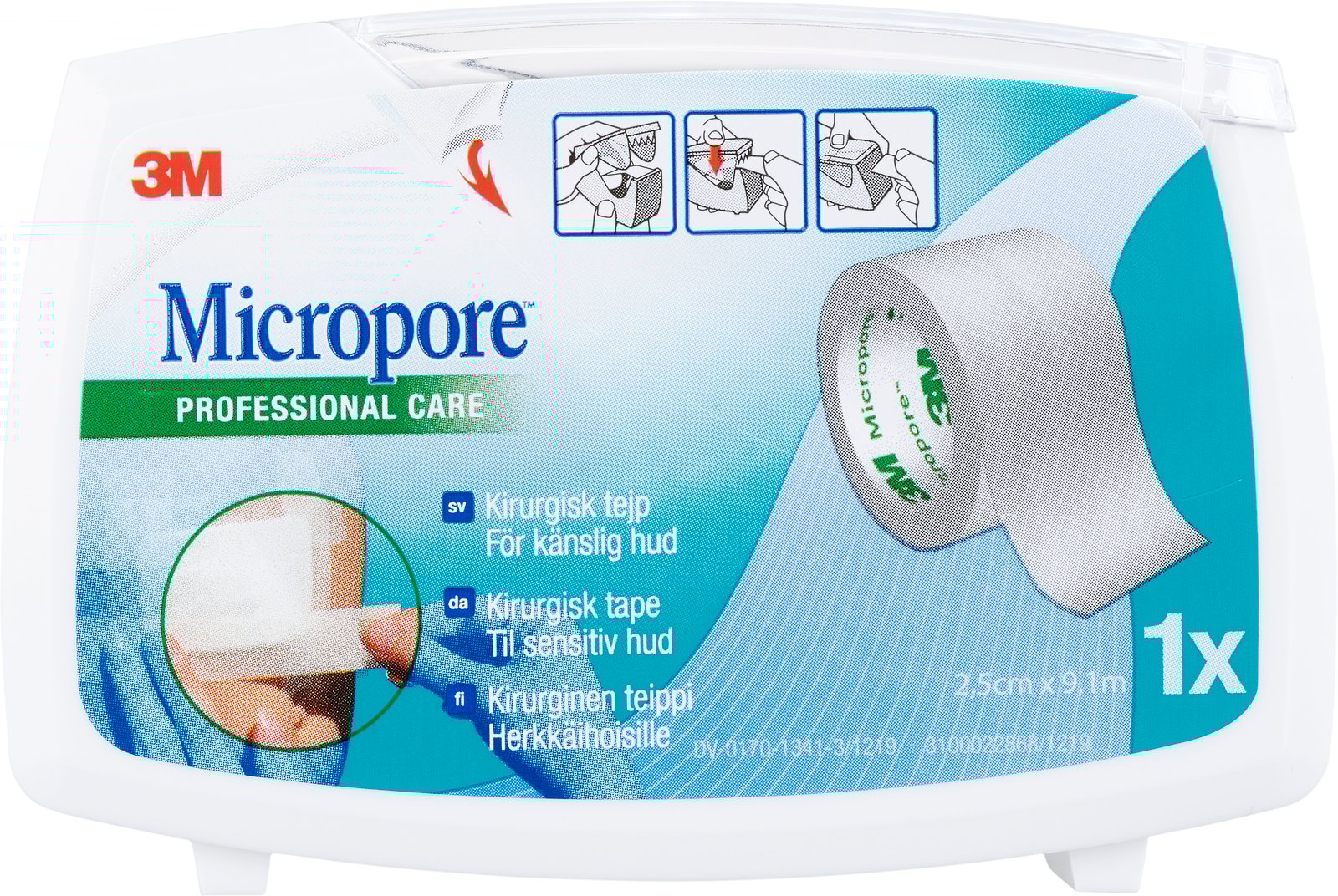 Micropore Kirurgisk Tejp Vit 9,14 x 2,5 cm