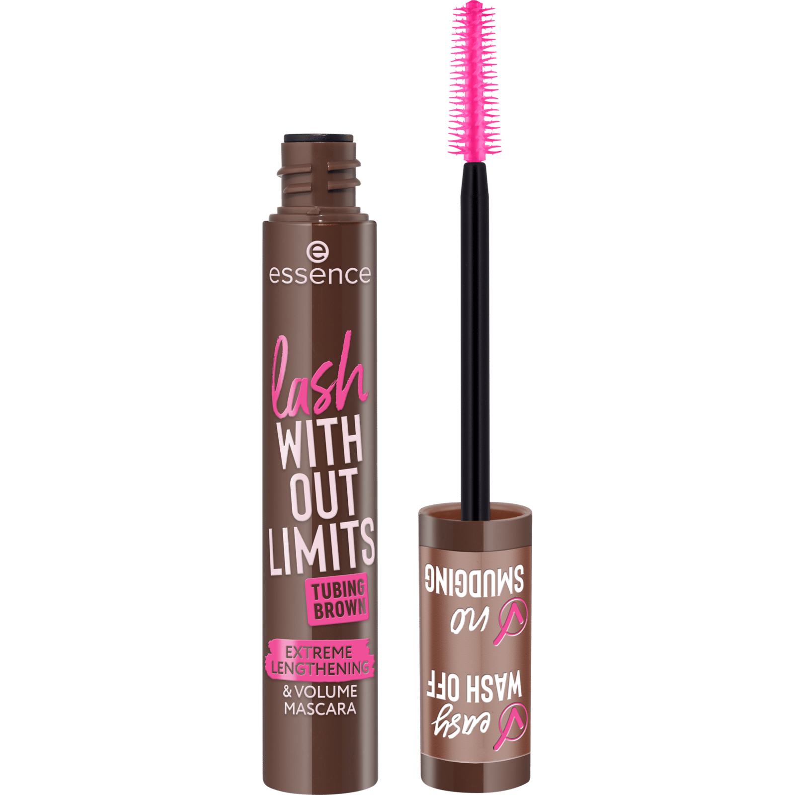 essence lash WITHOUT LIMITS TUBING BROWN EXTREME LENGTHENING & VOLUME MASCARA 05 13 ml