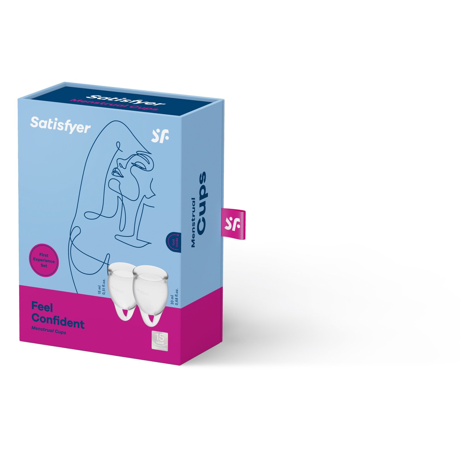 Satisfyer Feel Confident Menskopp Transparent 2 st