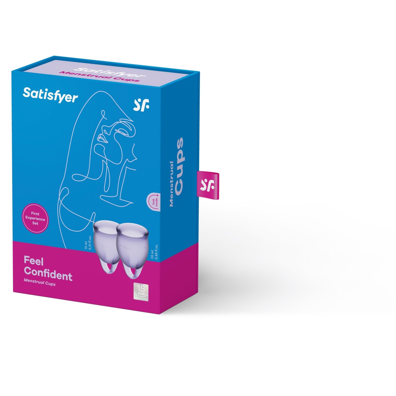 Satisfyer Feel Confident Menskopp Lila 2 st