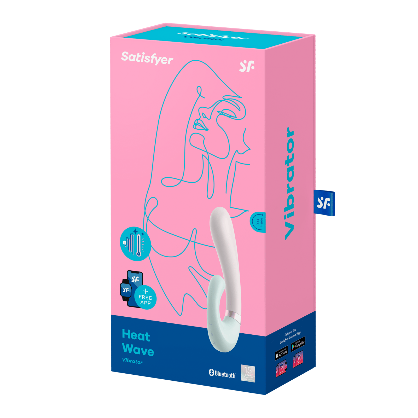 Satisfyer Heat Wave Connect App Mint Rabbitvibrator 1 st