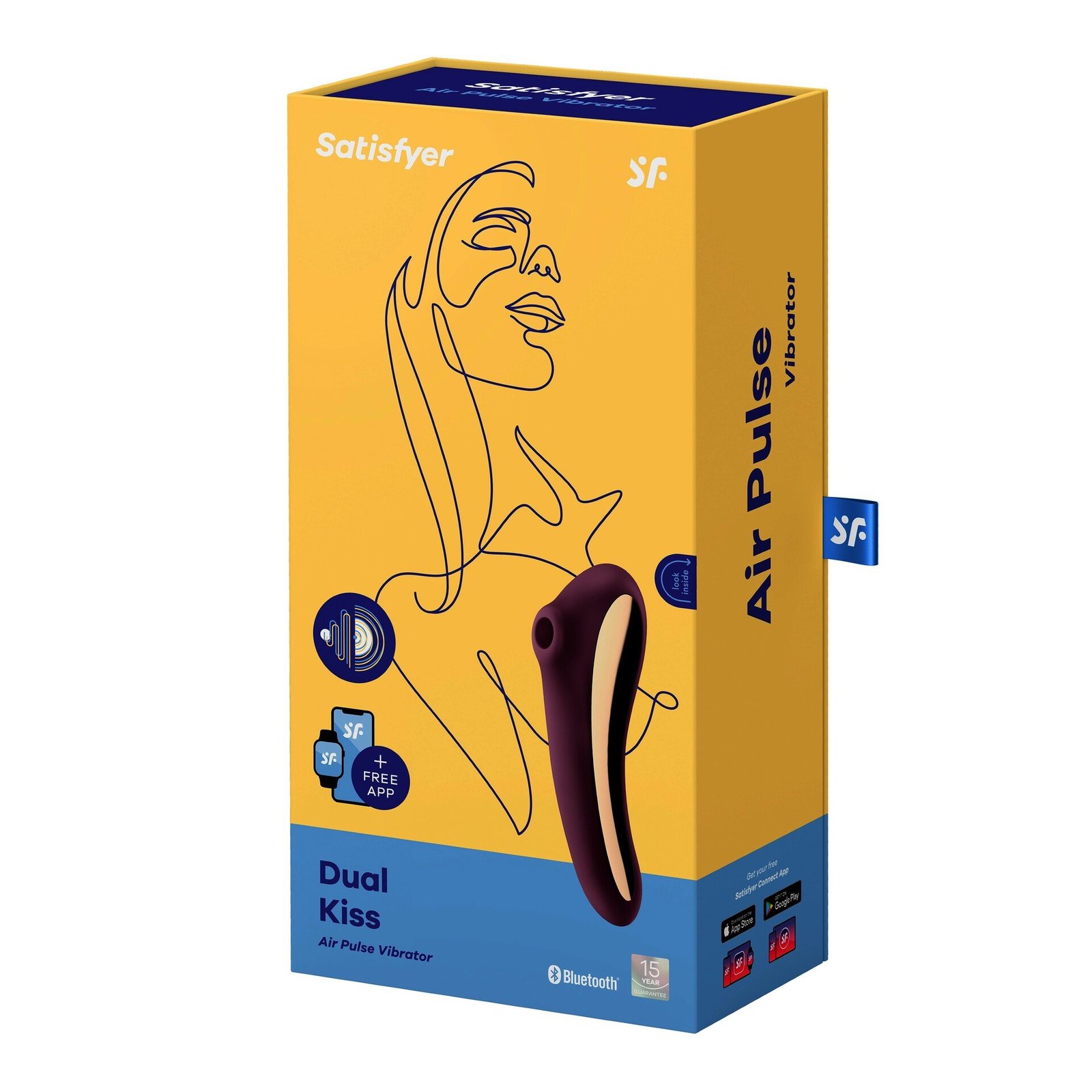 Satisfyer Dual Kiss Purple Lufttrycksvibrator 1 st