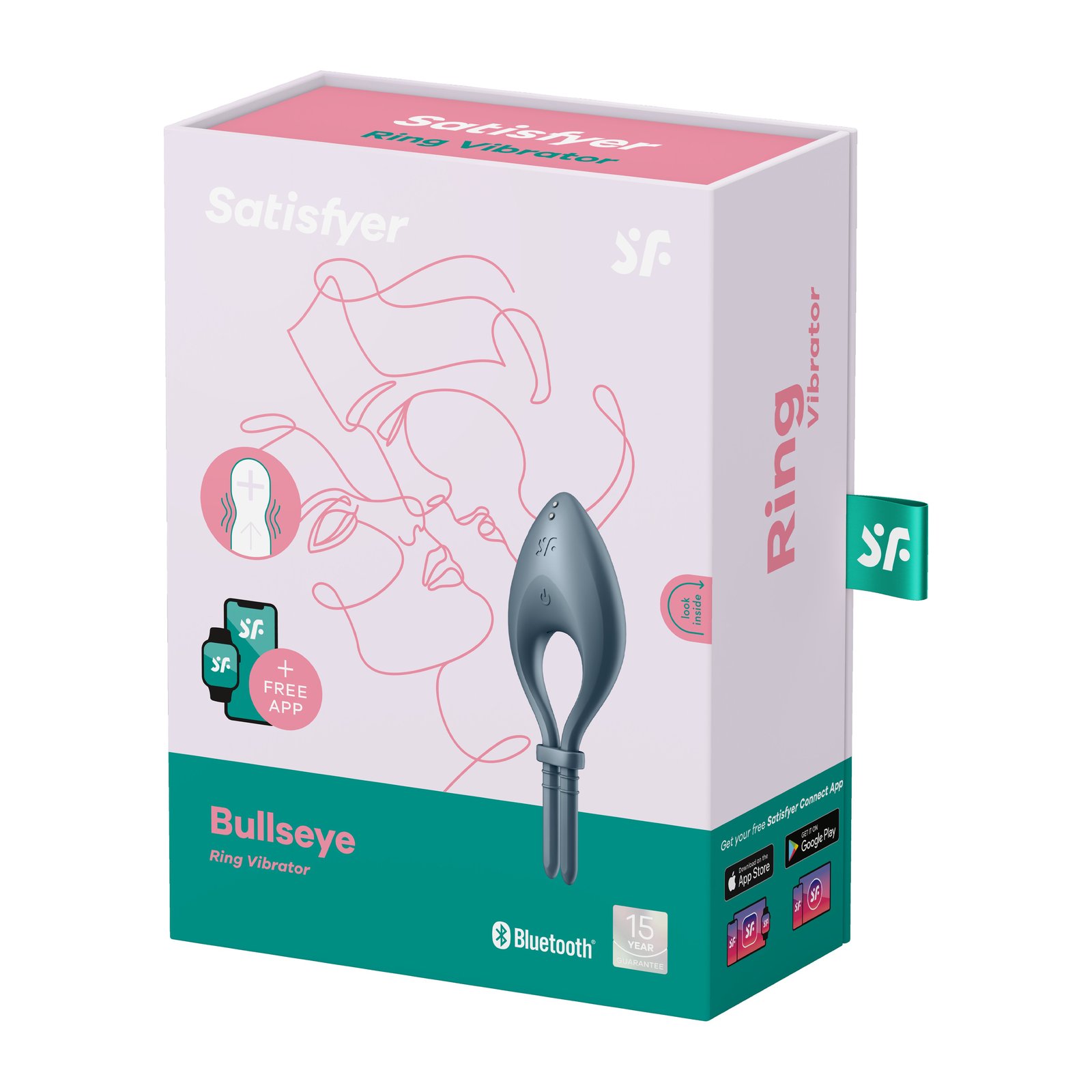 Satisfyer Bulls Eye Dark Blue Vibrerande Ring 1 st