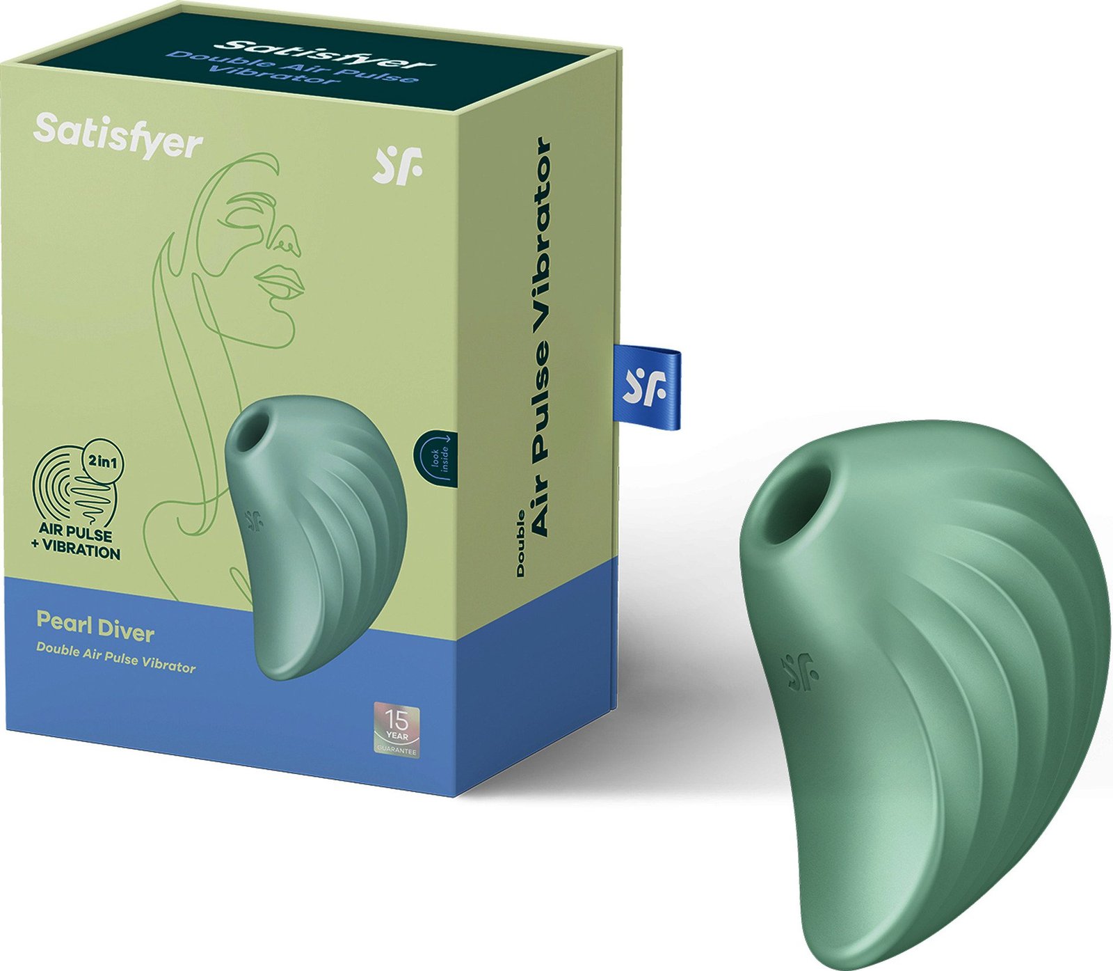 Satisfyer Pearl Diver Mint Lufttrycksvibrator 1 st