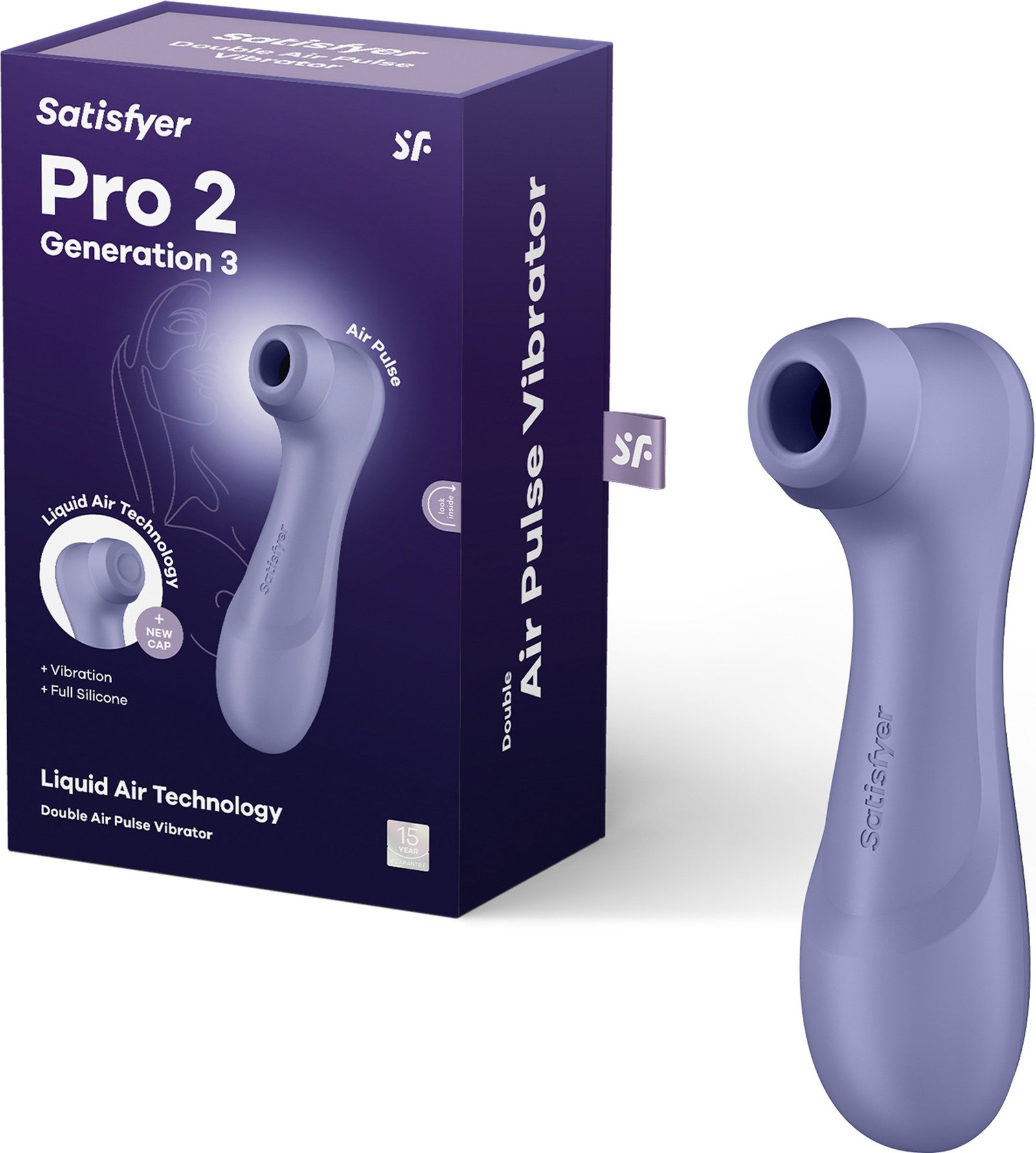 Satisfyer Pro 2 Generation 3 Lilac Lufttrycksvibrator 1 st