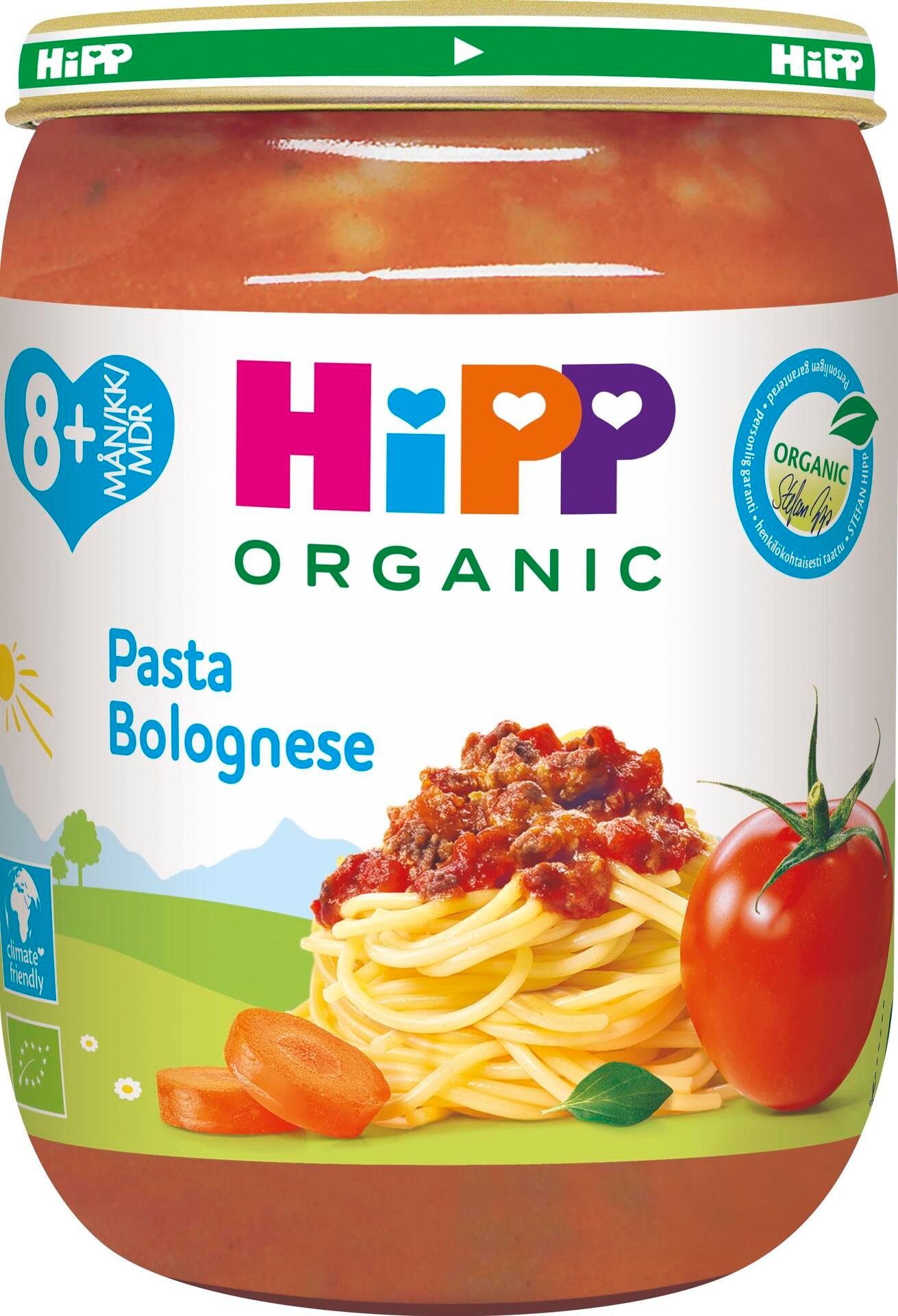 Hipp Pasta Bolognese 8+ månader 190g