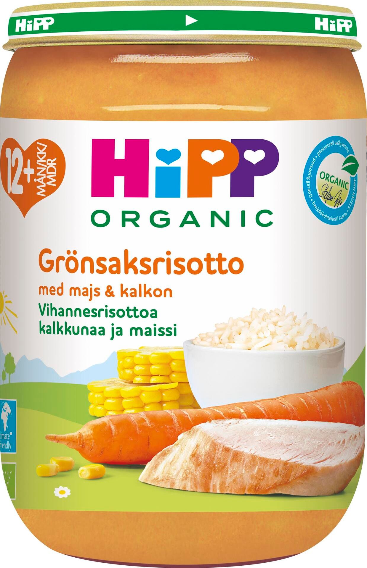Hipp Grönsaksrisotto med majs och kalkon 220g