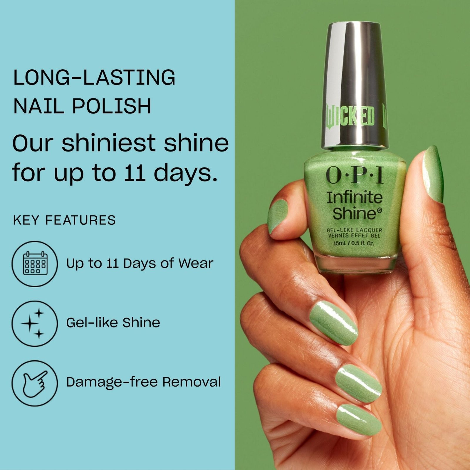 OPI x Wicked Holiday Collection Infinite Shine OPI'm Phosphorescent! 15 ml