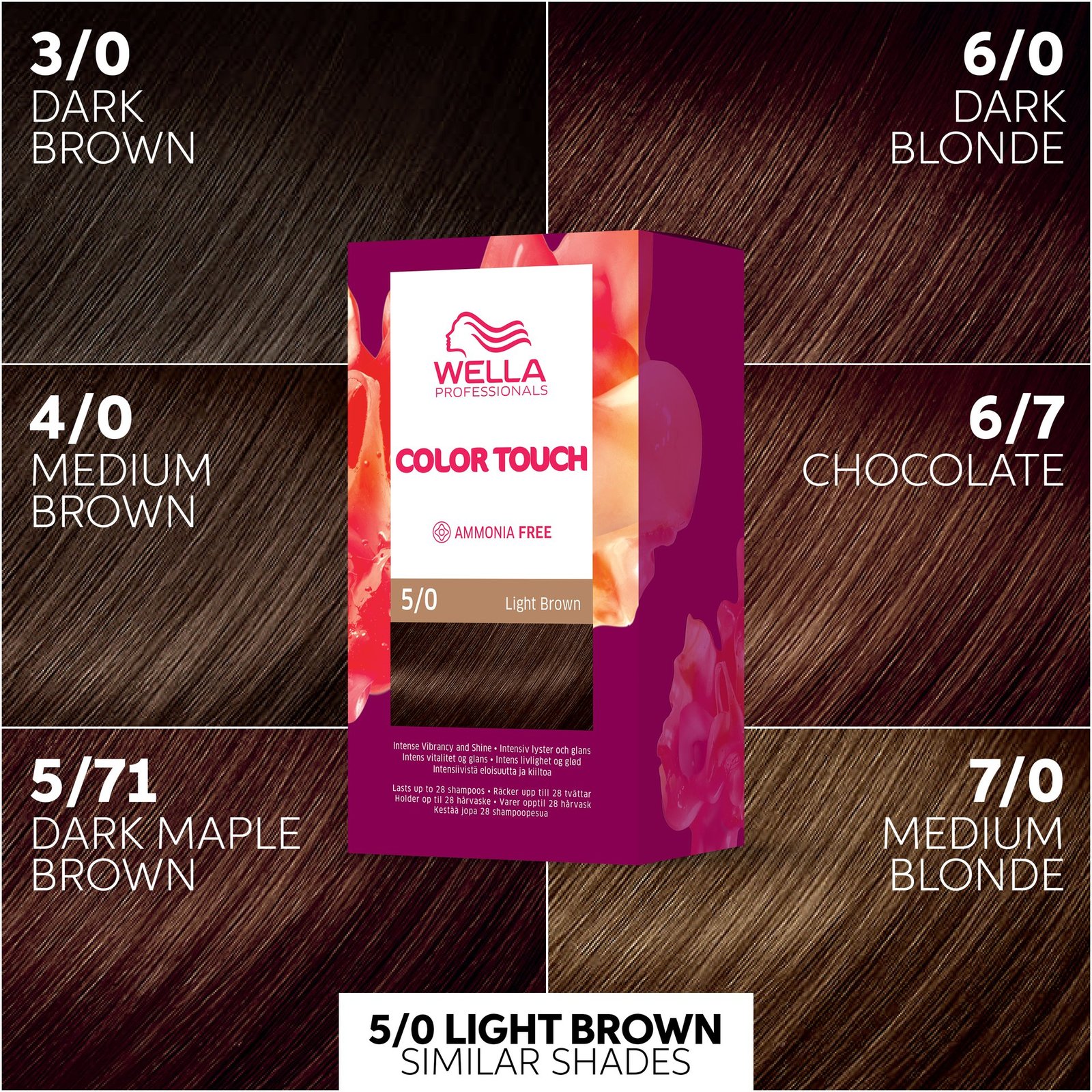 Wella Professionals Color Touch Pure Naturals Light Brown 5/0 130 ml