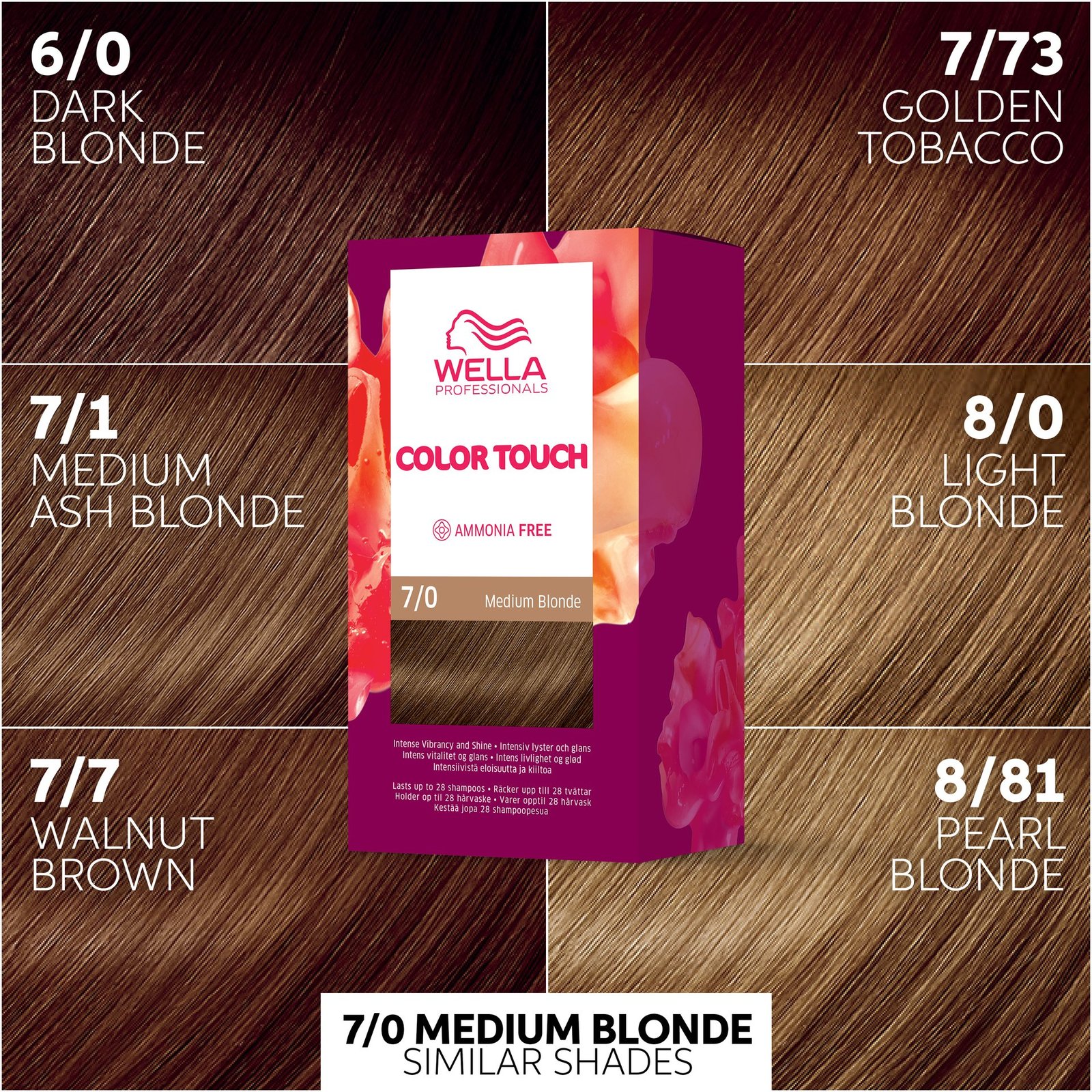 Wella Professionals Color Touch Pure Naturals Medium Blonde 7/0 130 ml